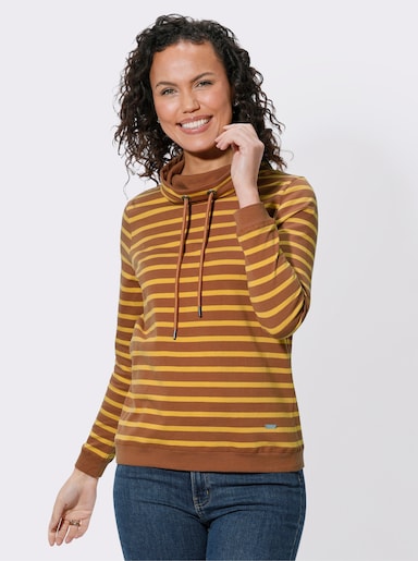 Sweatshirt - cognac-ocker