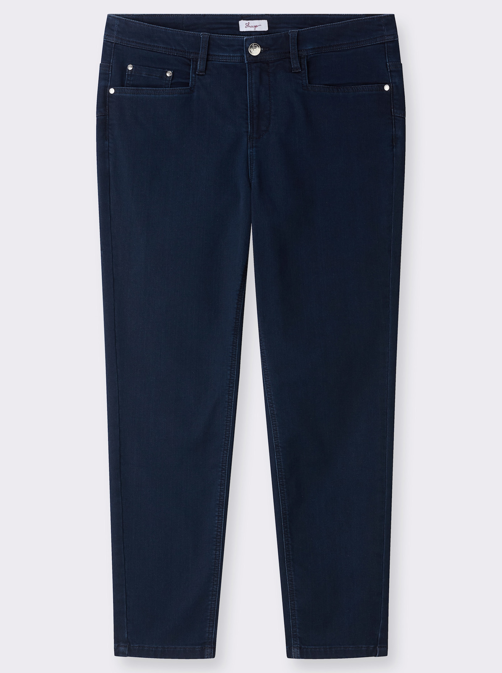 sheego Skinny Jeans mit Stretch-Bund innen - dark blue