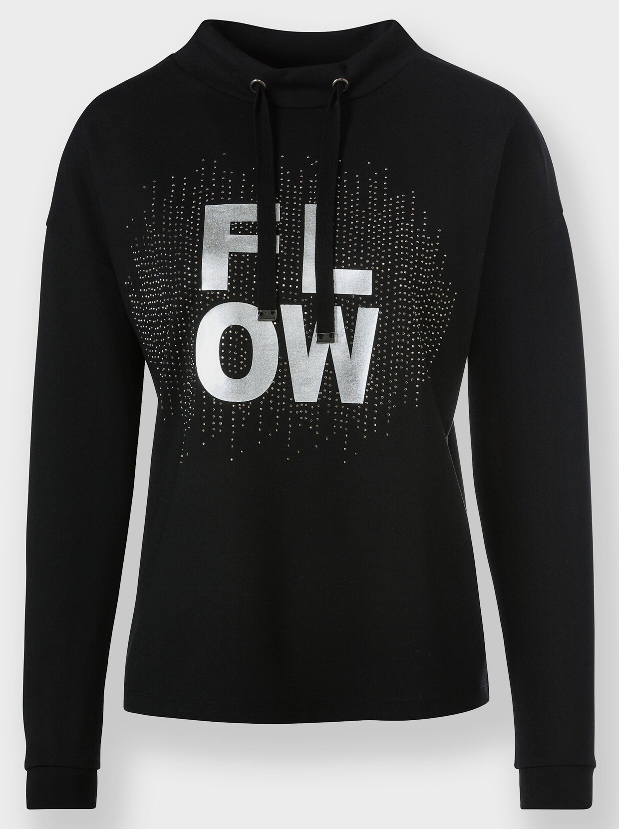 heine Shirt met opstaande kraag - zwart
