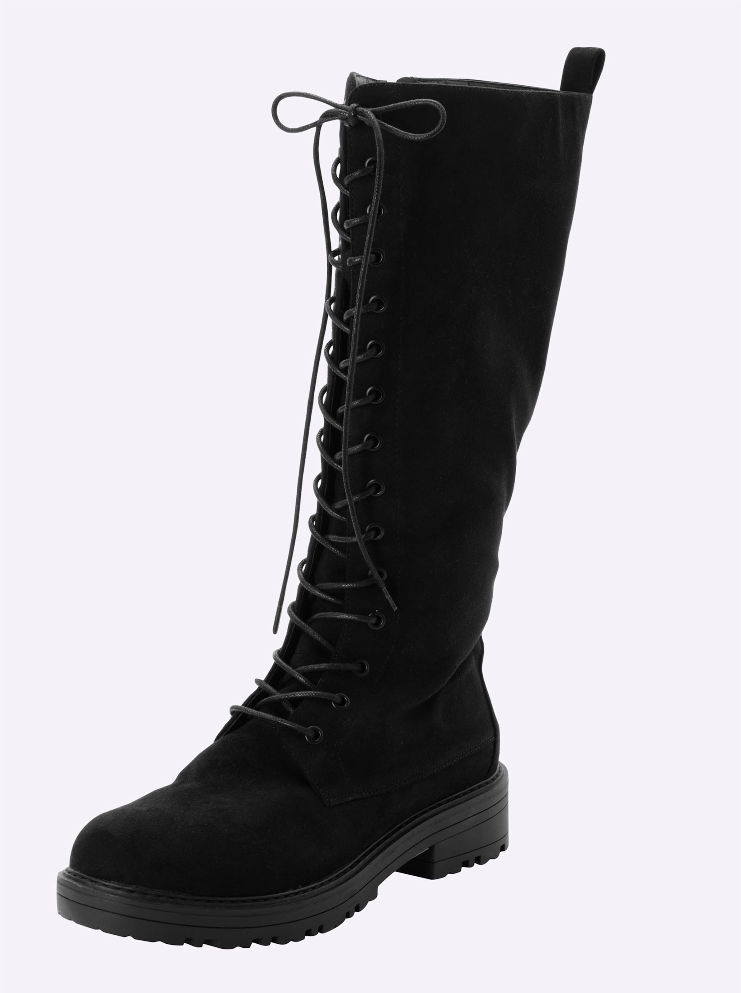 Schwarz Schnürstiefel - Bild 3