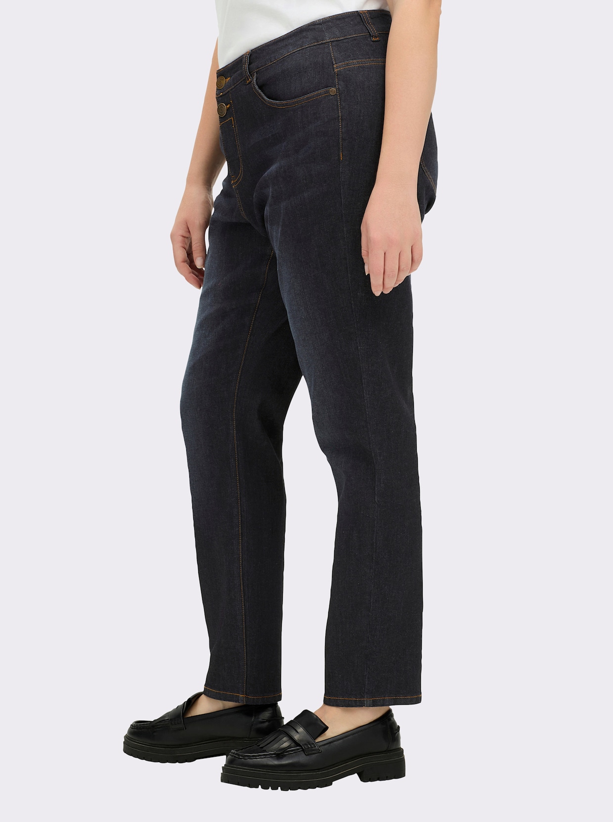 sheego Boyfriend-Jeans - dark blue