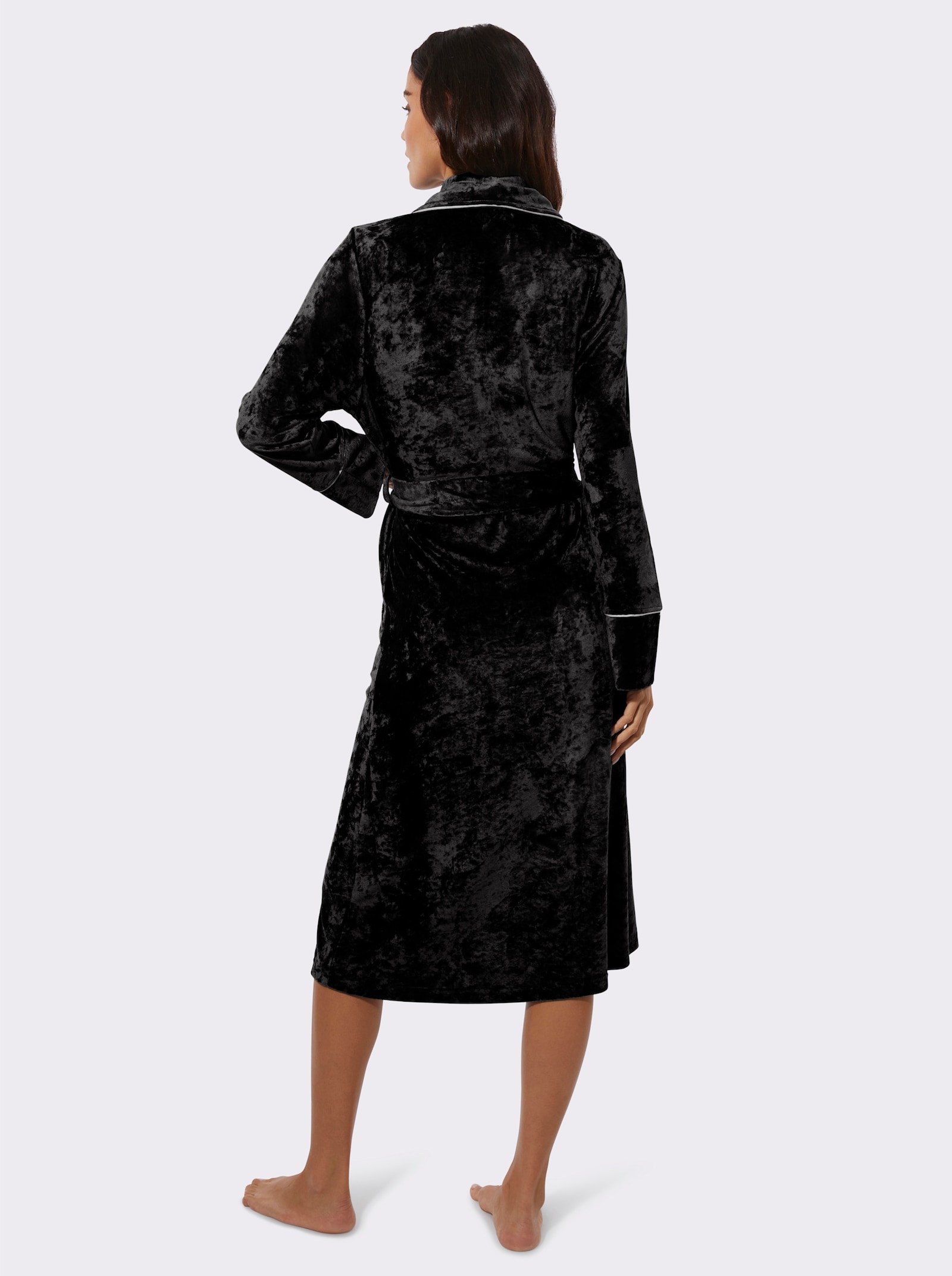 wäschepur Morgenmantel - schwarz