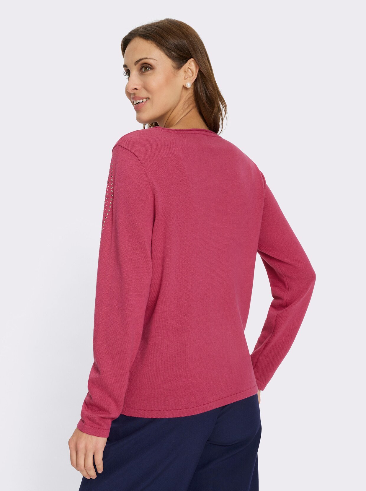 Feinstrickpullover - fuchsia