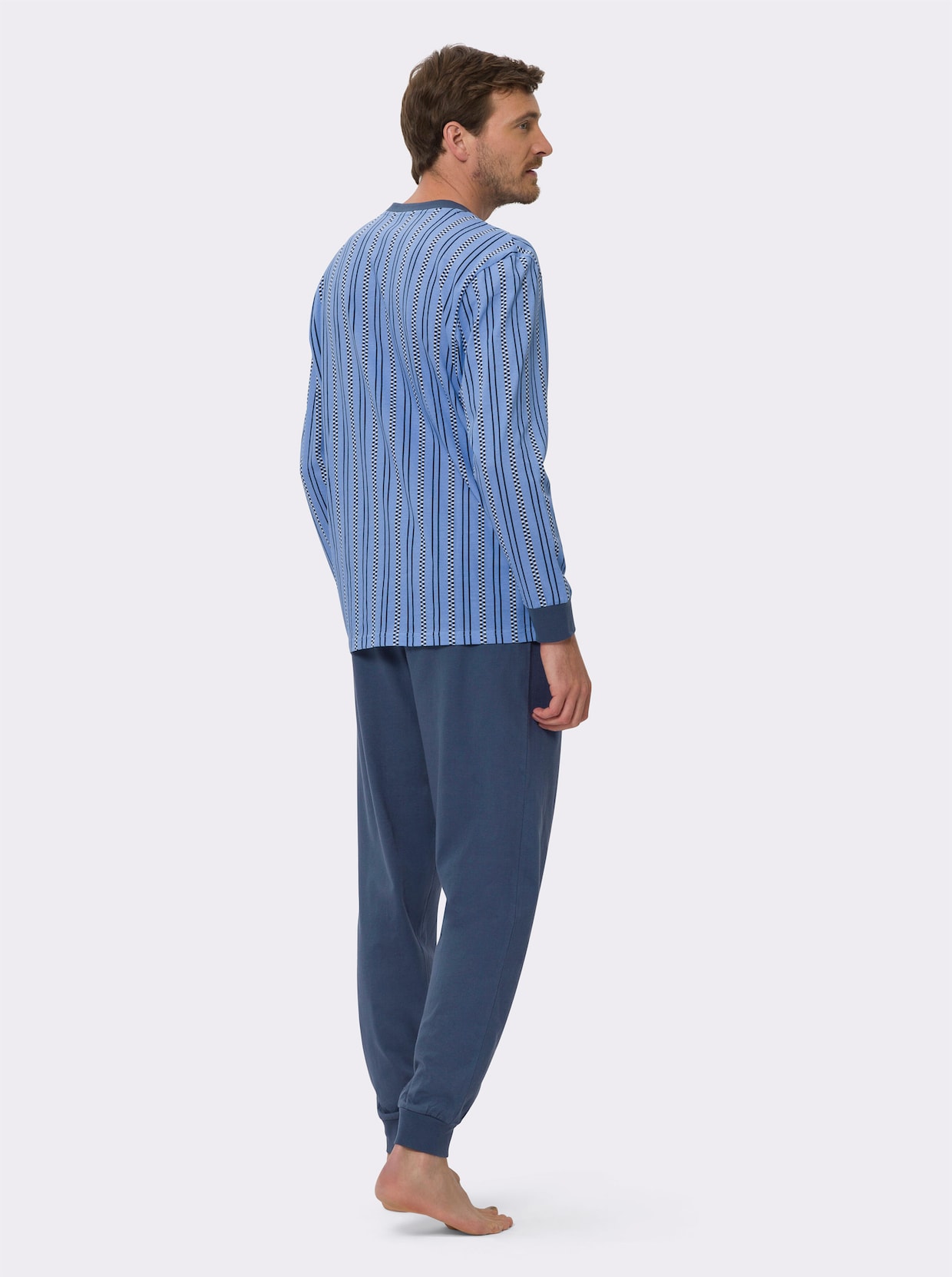 Pyjama - hemelsblauw/donkerblauw