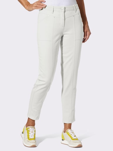 Jeans mit v-förmigem Sattel - weiß