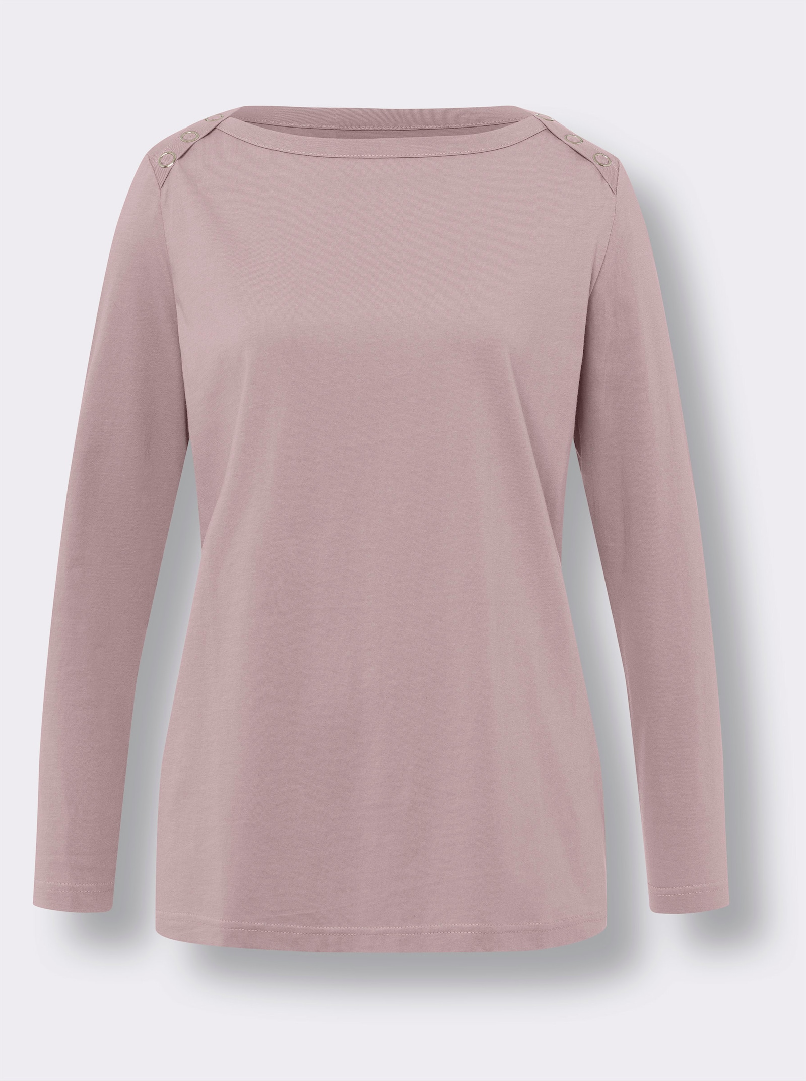 Tričko, dl.ruk., očká - hnedofialová