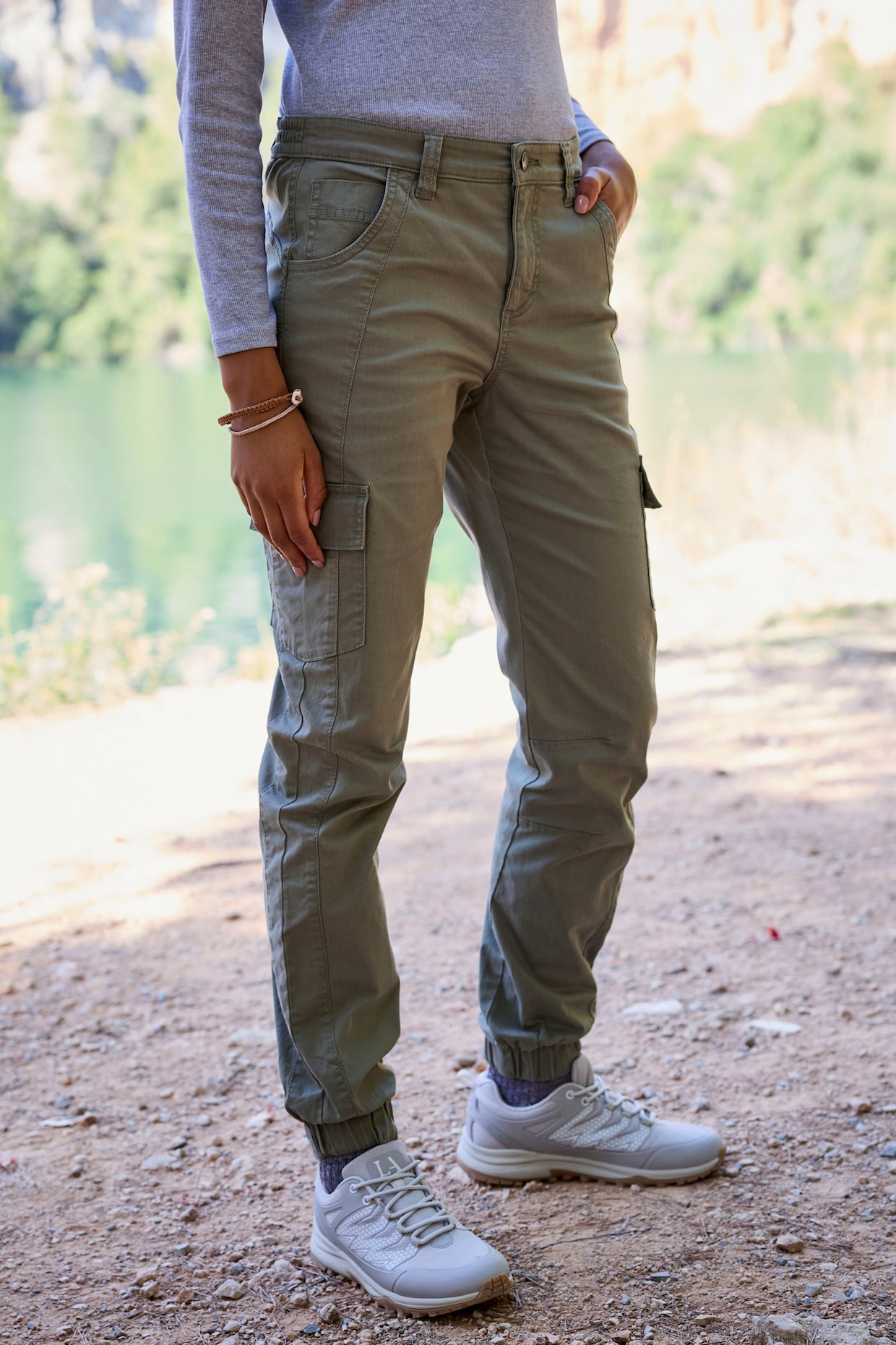 LASCANA ACTIVE Trekkinghose - khaki