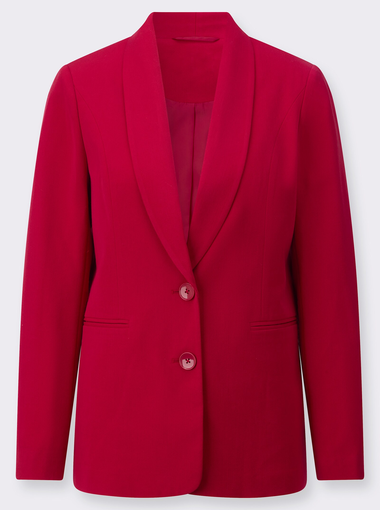 Blazer mit Schulterpolstern - rot