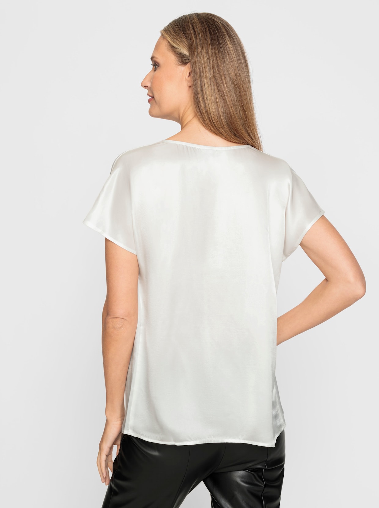 heine Blouse met korte mouwen - ecru