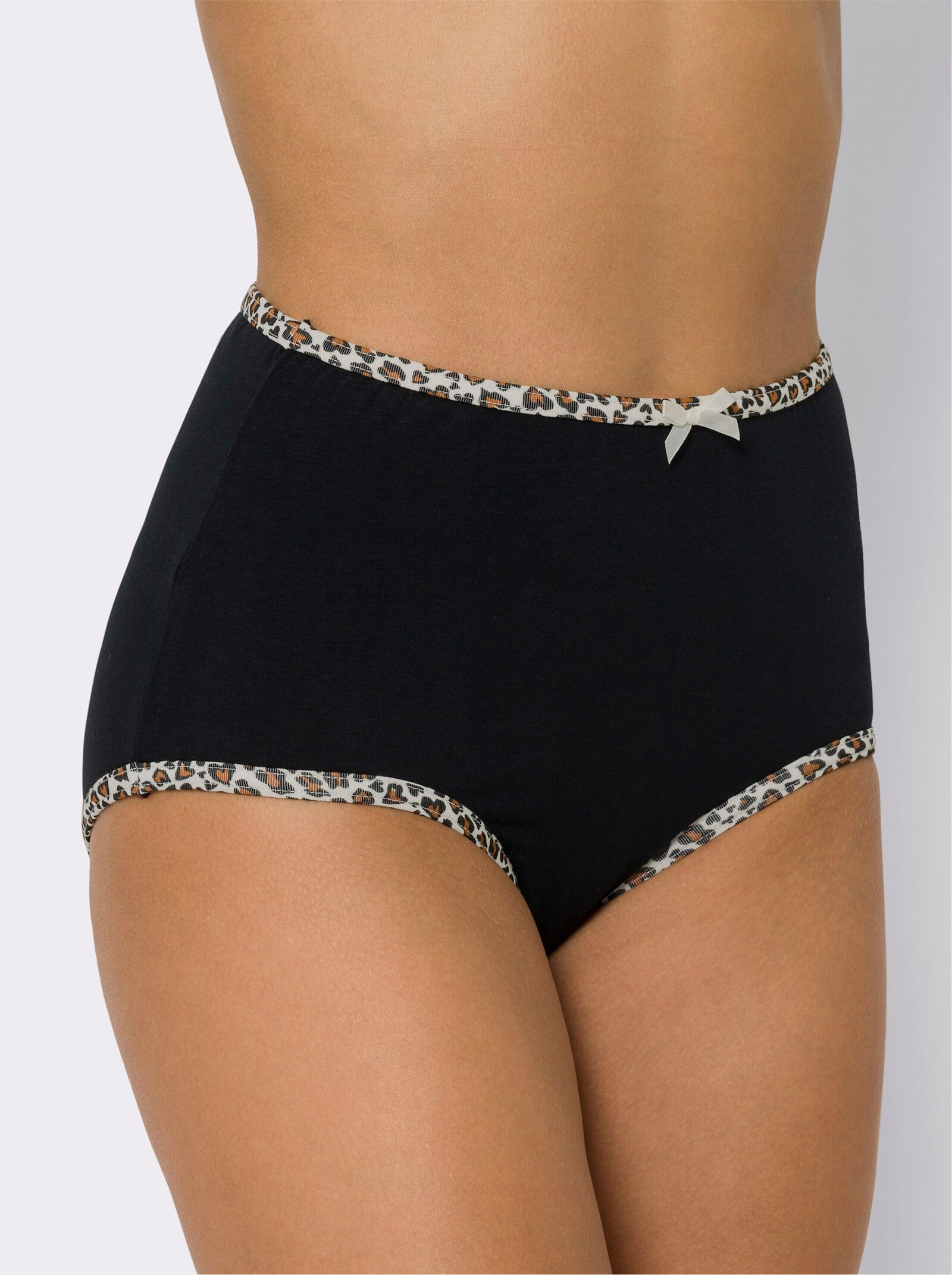 Nohavičky s ozdob. mašličkou - s potlačou šampan. + čierna + hnedá + biela