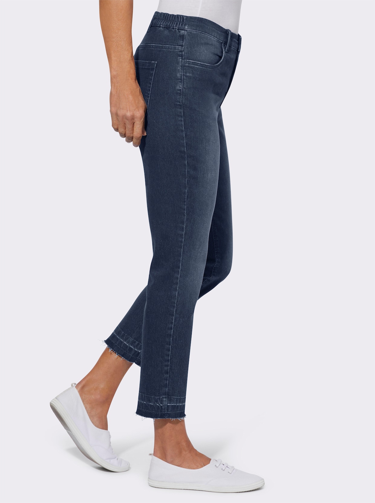 Ankle jeans - blue-stone-washed