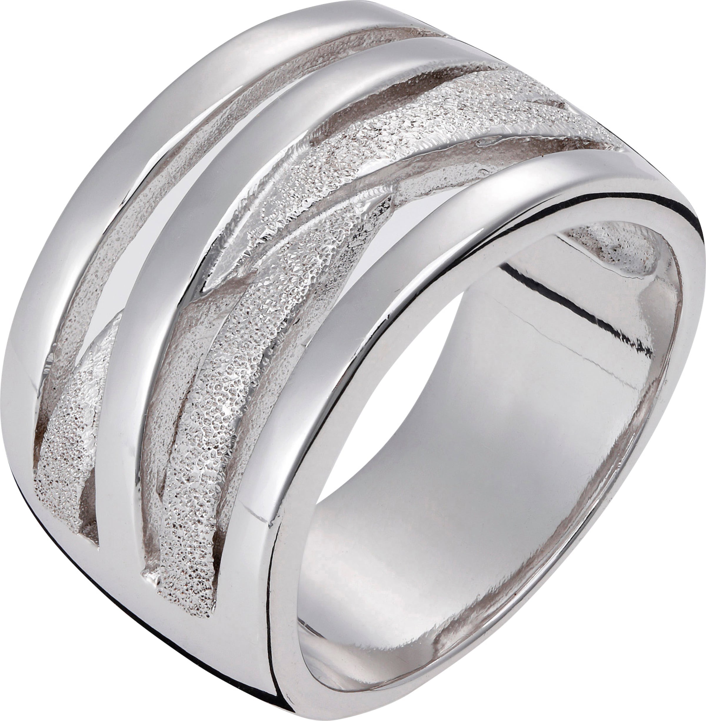 Alte WEISE günstig Kaufen-Ring in Silber 925 von heine. Ring in Silber 925 von heine <![CDATA[Asymmetrisch gestalteter Ring aus 925er Silber. Breite ca. 14 mm. Teilweise diamantiert.]]>. 