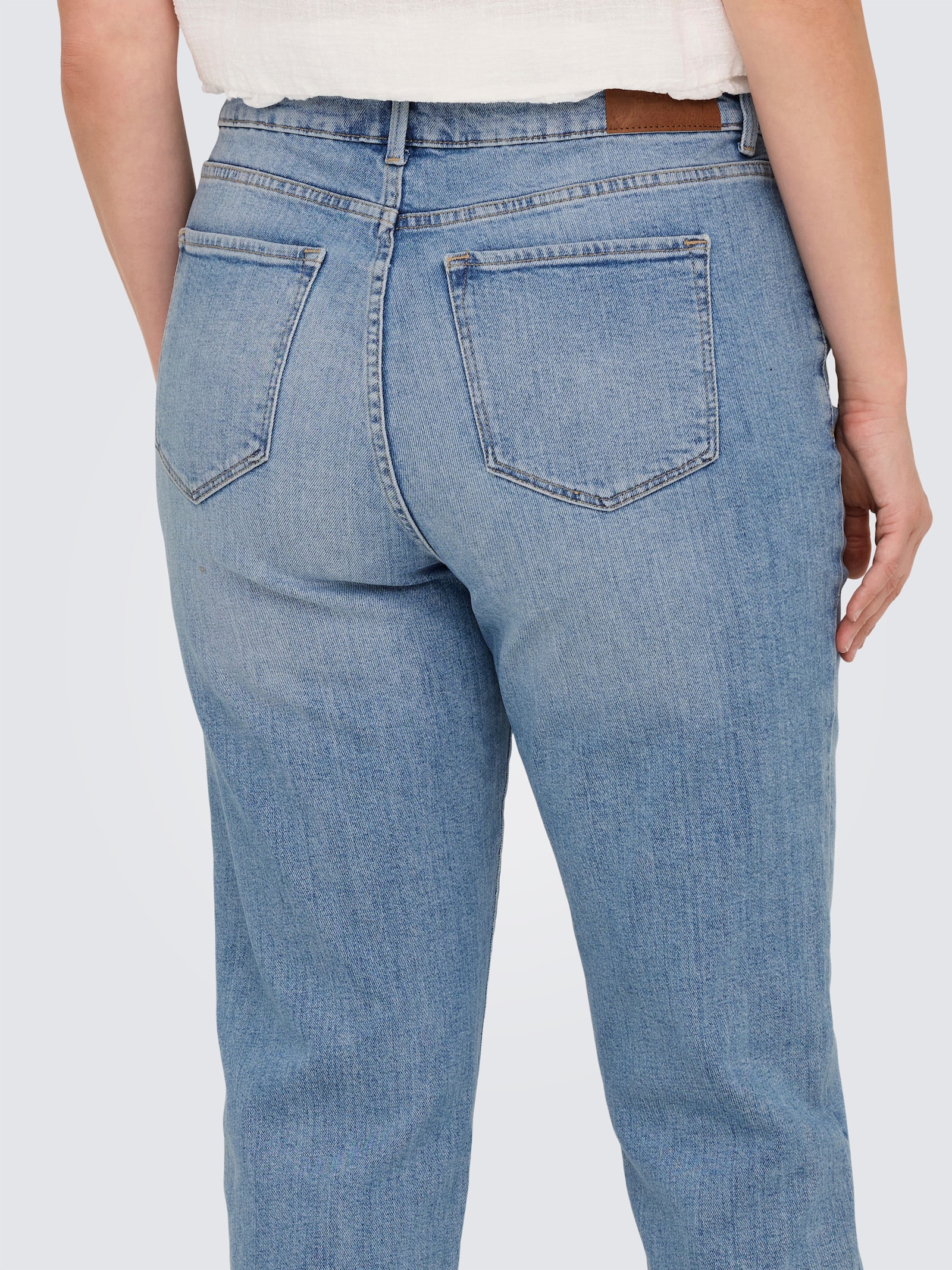 ONLY CARMAKOMA High-waist-Jeans - light blue denim