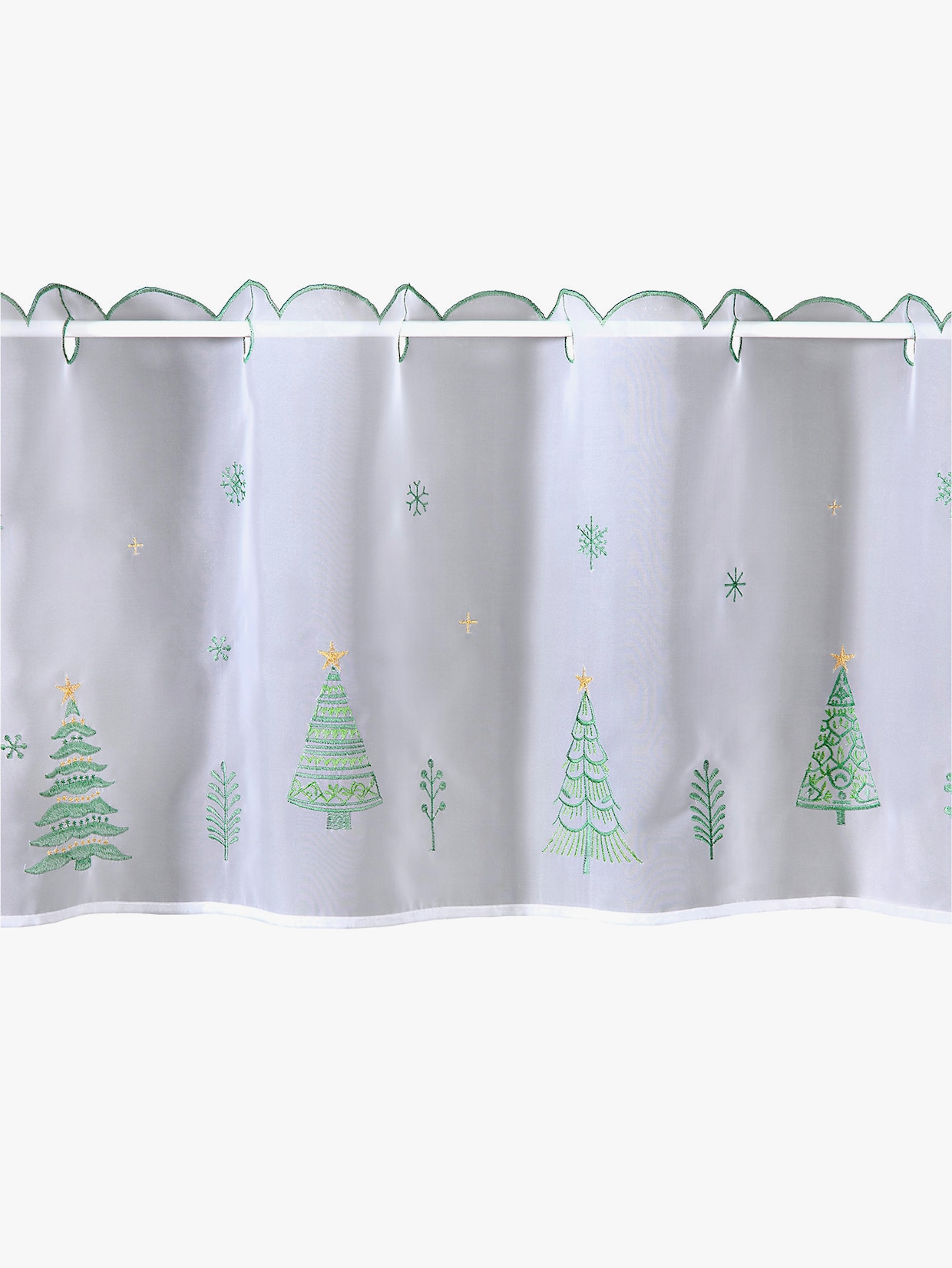 heine home Kurzgardine - weiß-grün