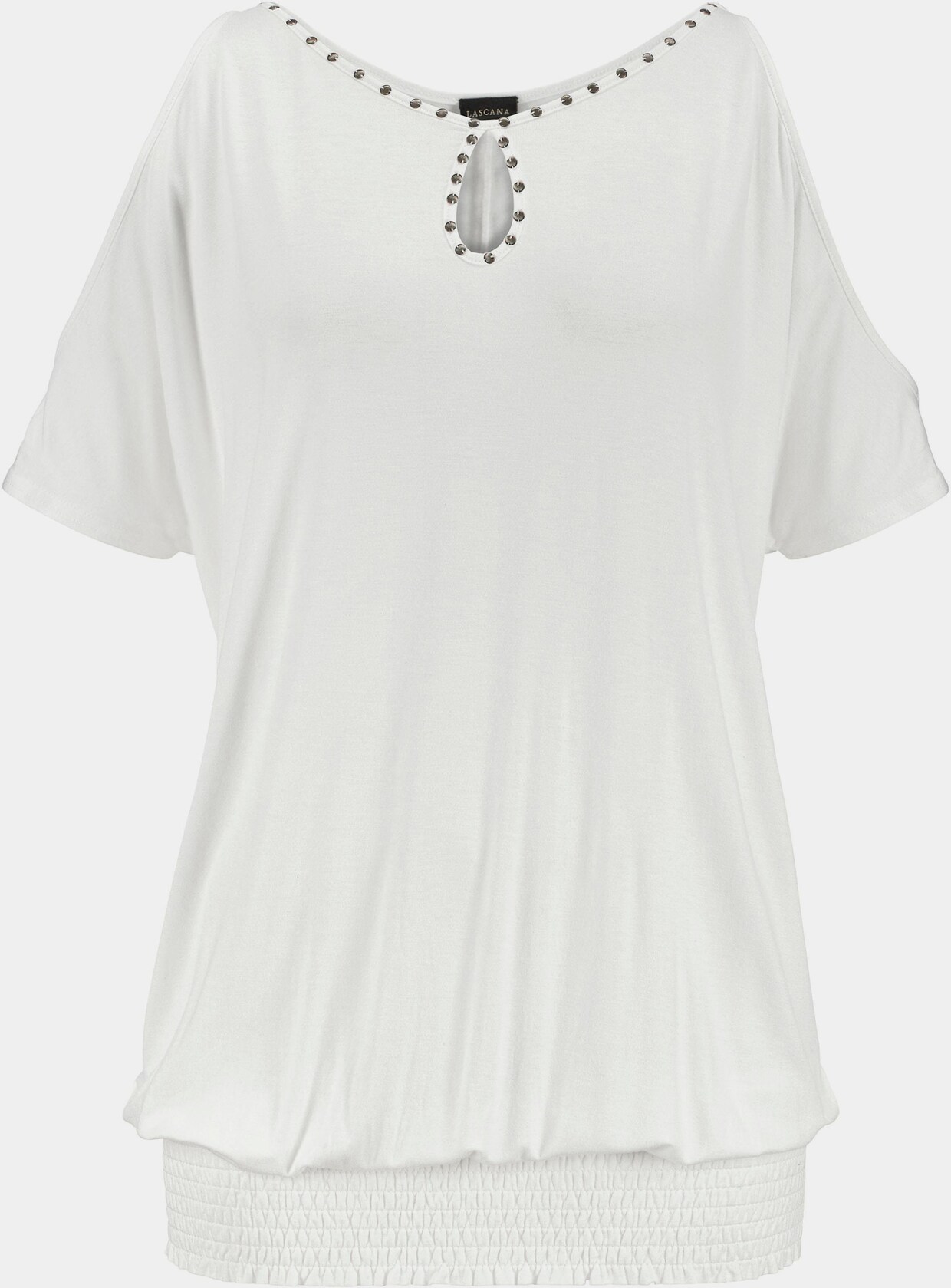 LASCANA Kurzarmshirt - creme