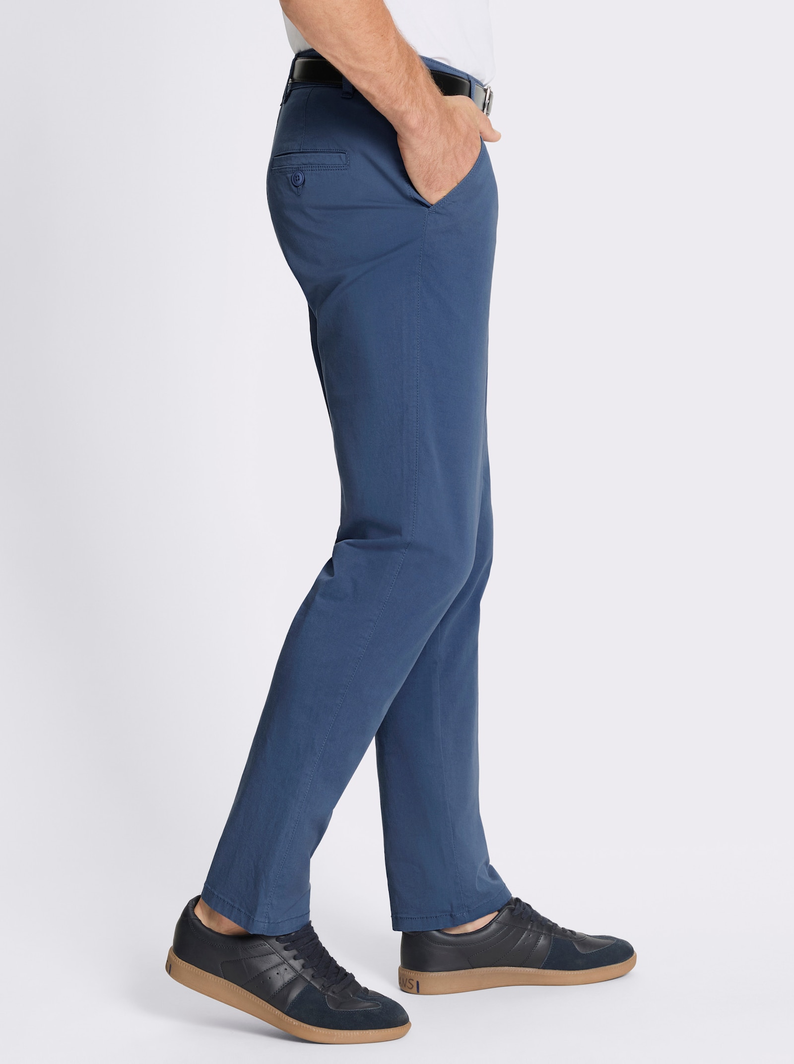 Marco Donati Chinohose in Sommer-Qualität - jeansblau