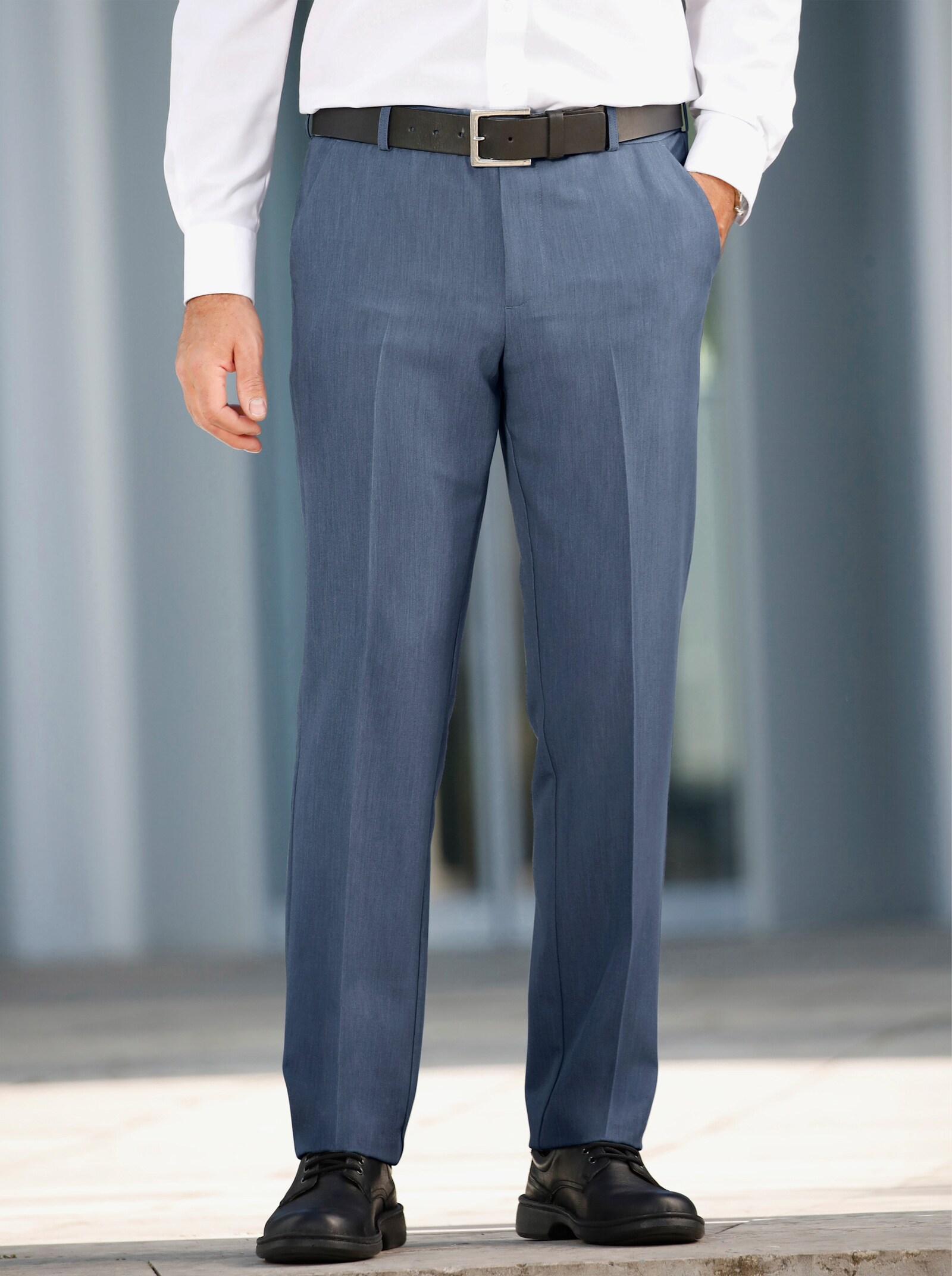 Marco Donati Broek - duivenblauw gemêleerd