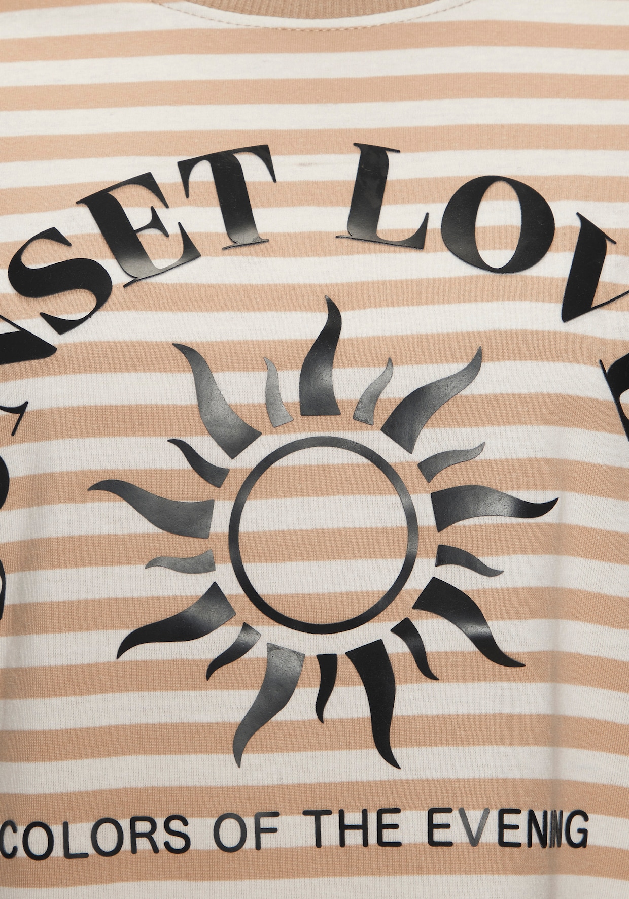 H.I.S T-Shirt - camelfarben gestreift