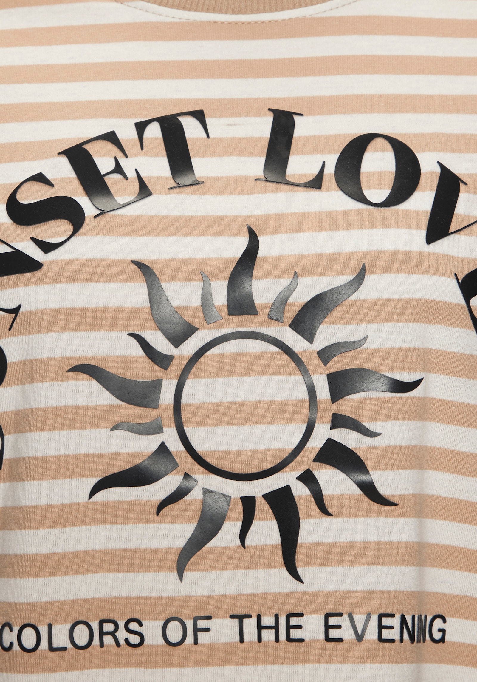 H.I.S T-Shirt - camelfarben gestreift