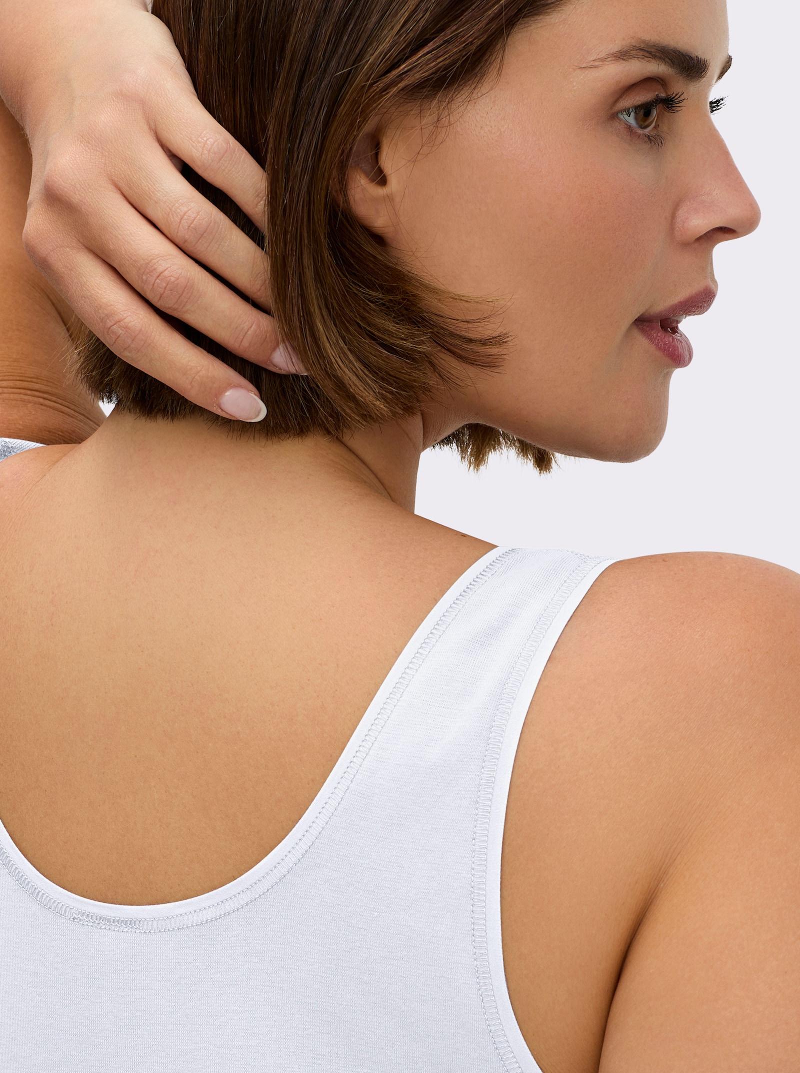 wäschepur Bustier mit doppeltem Softbund - 2 Stück weiß