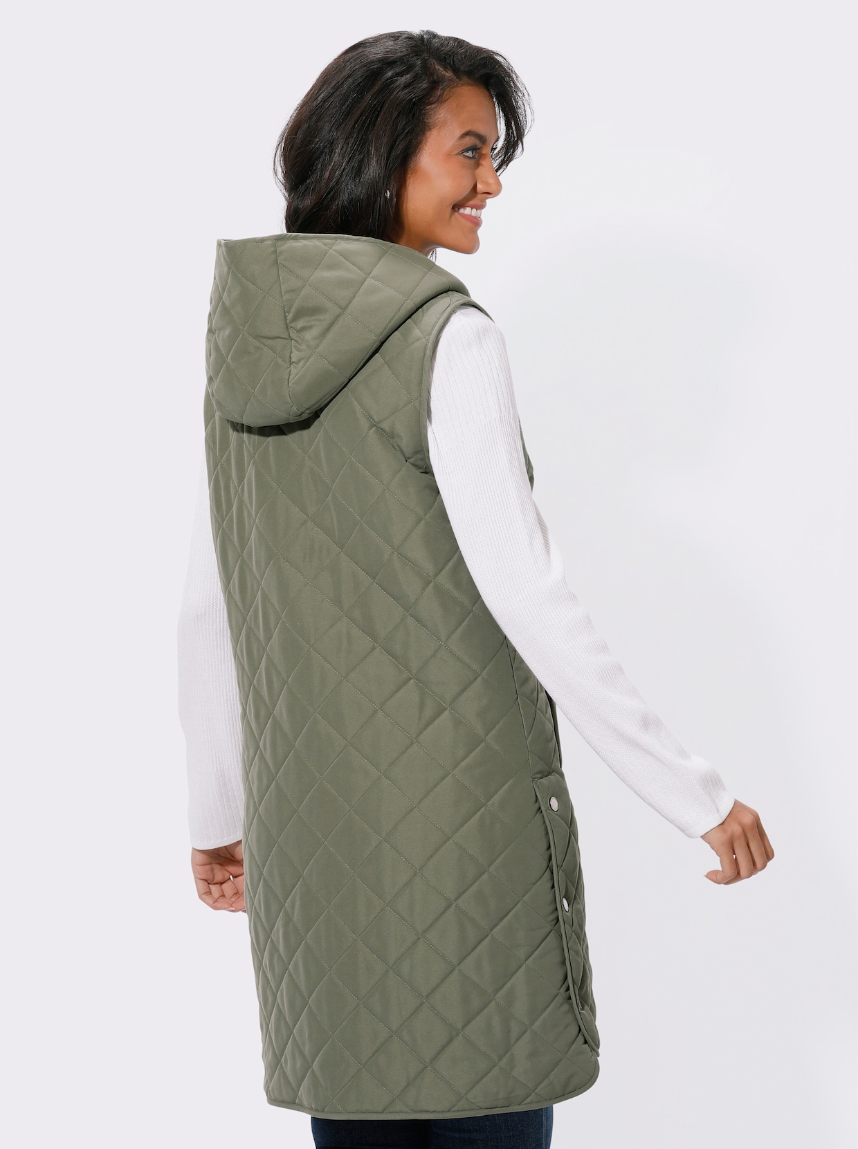 Lang vest - kaki