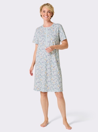 Comtessa Nachthemd - kalkmint-bedruckt