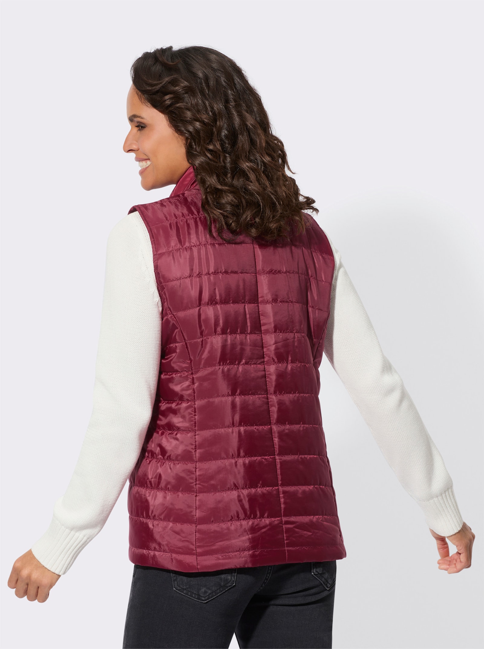 Weste aus recyceltem Polyester - bordeaux