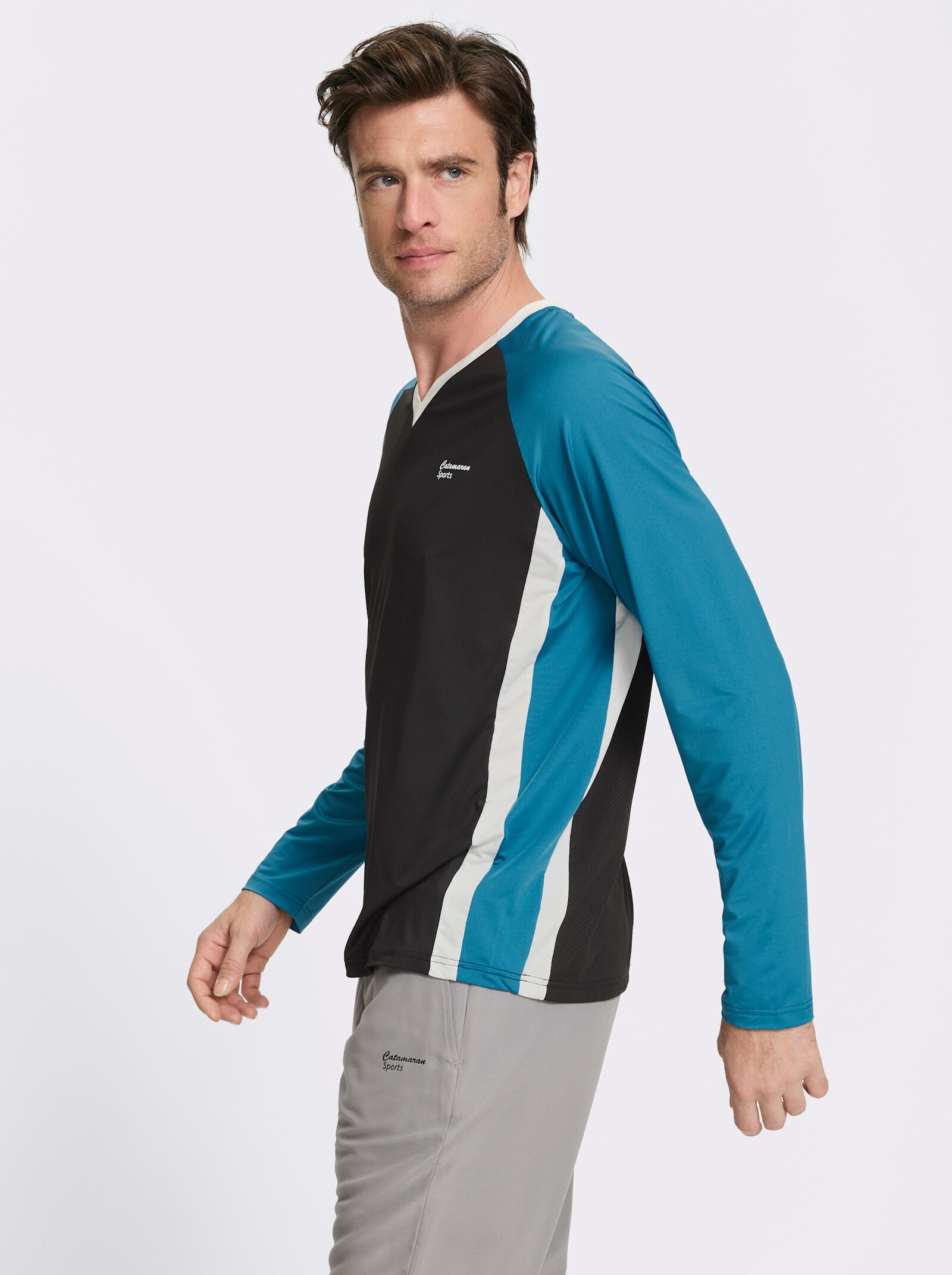 Catamaran Sports Funktionsshirt - schwarz-topas