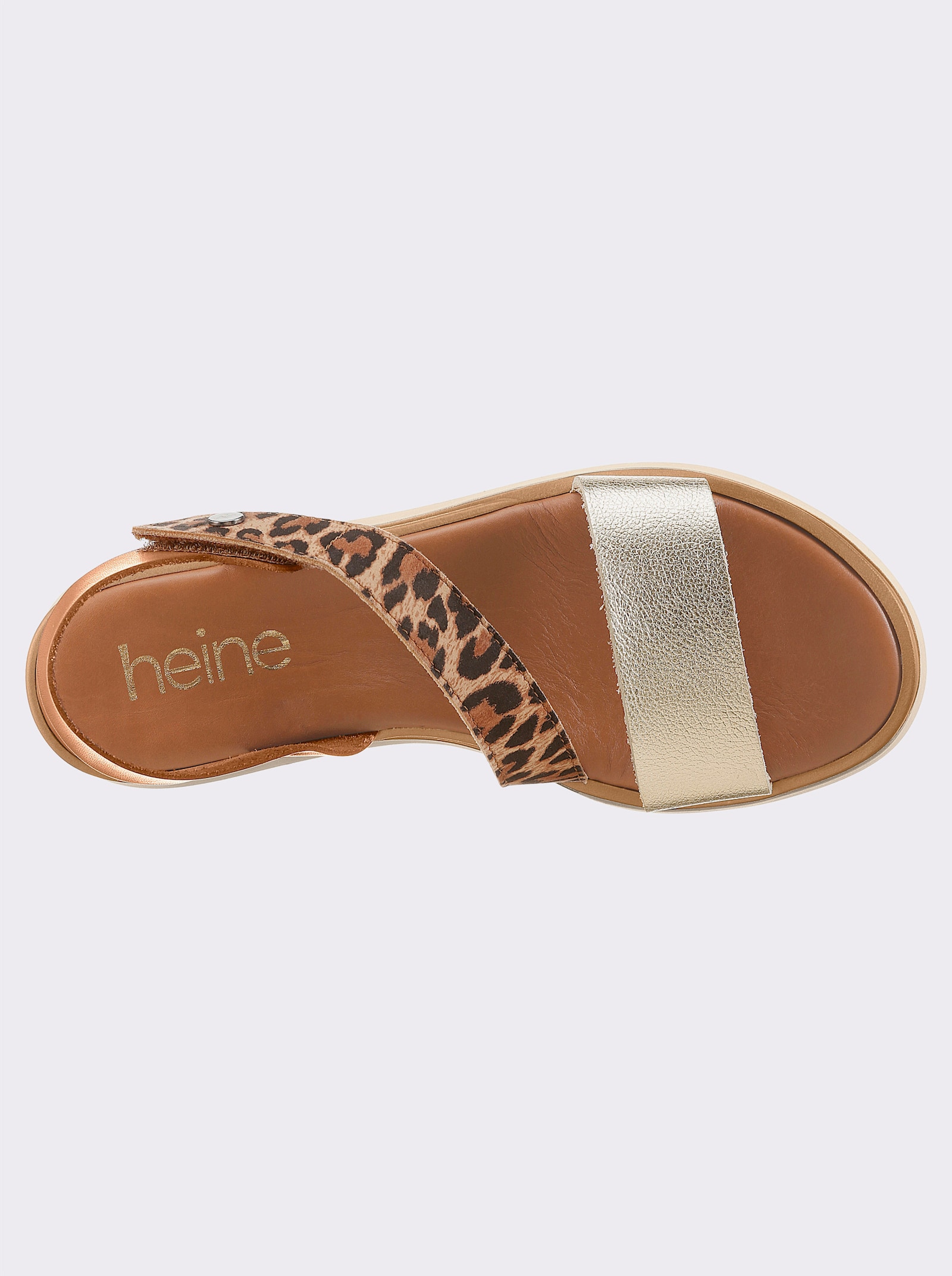 heine Sandalette - gold-cognac-leofarben