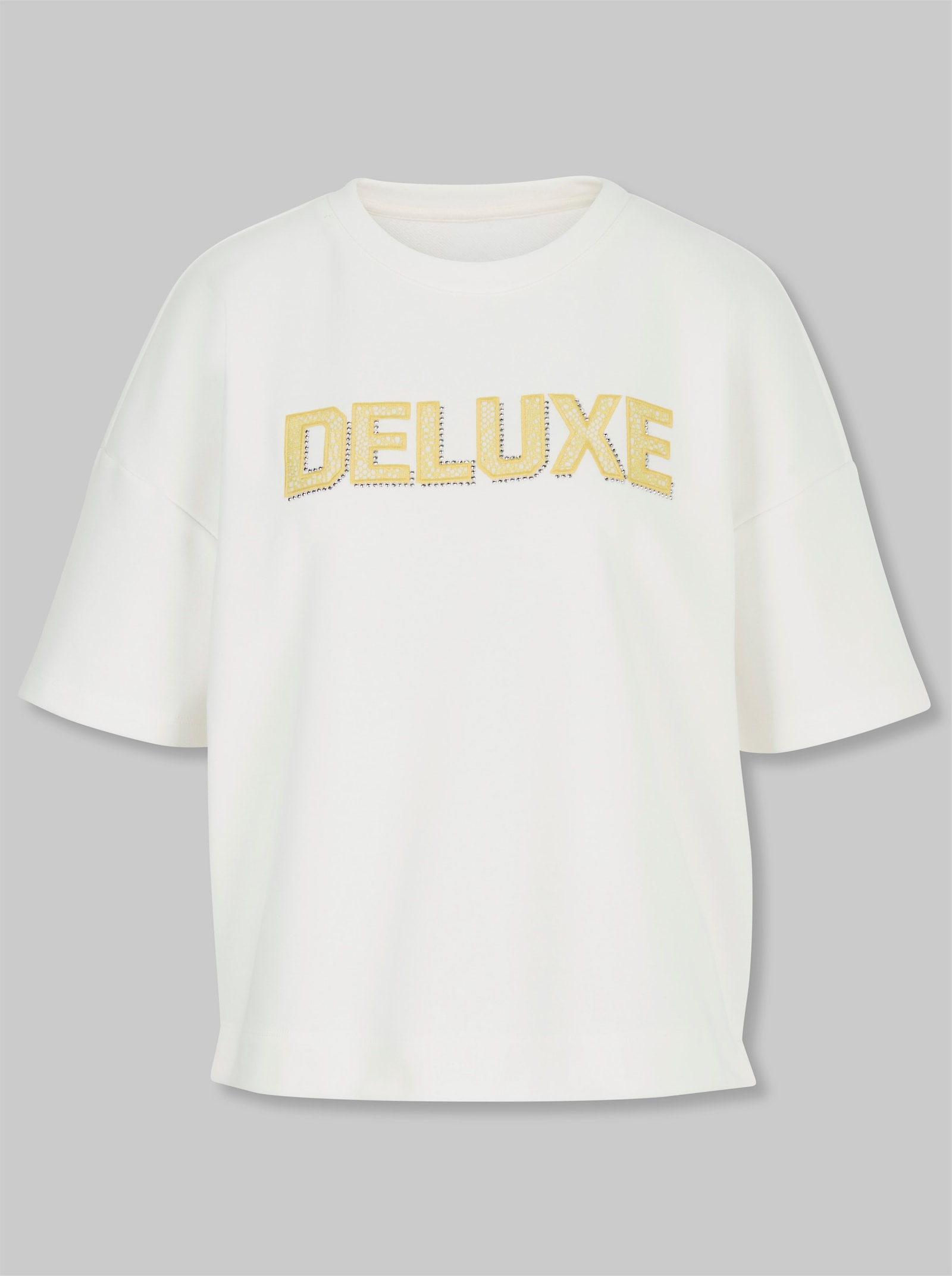 heine Sweatshirt mit Spitzen-Details - ecru