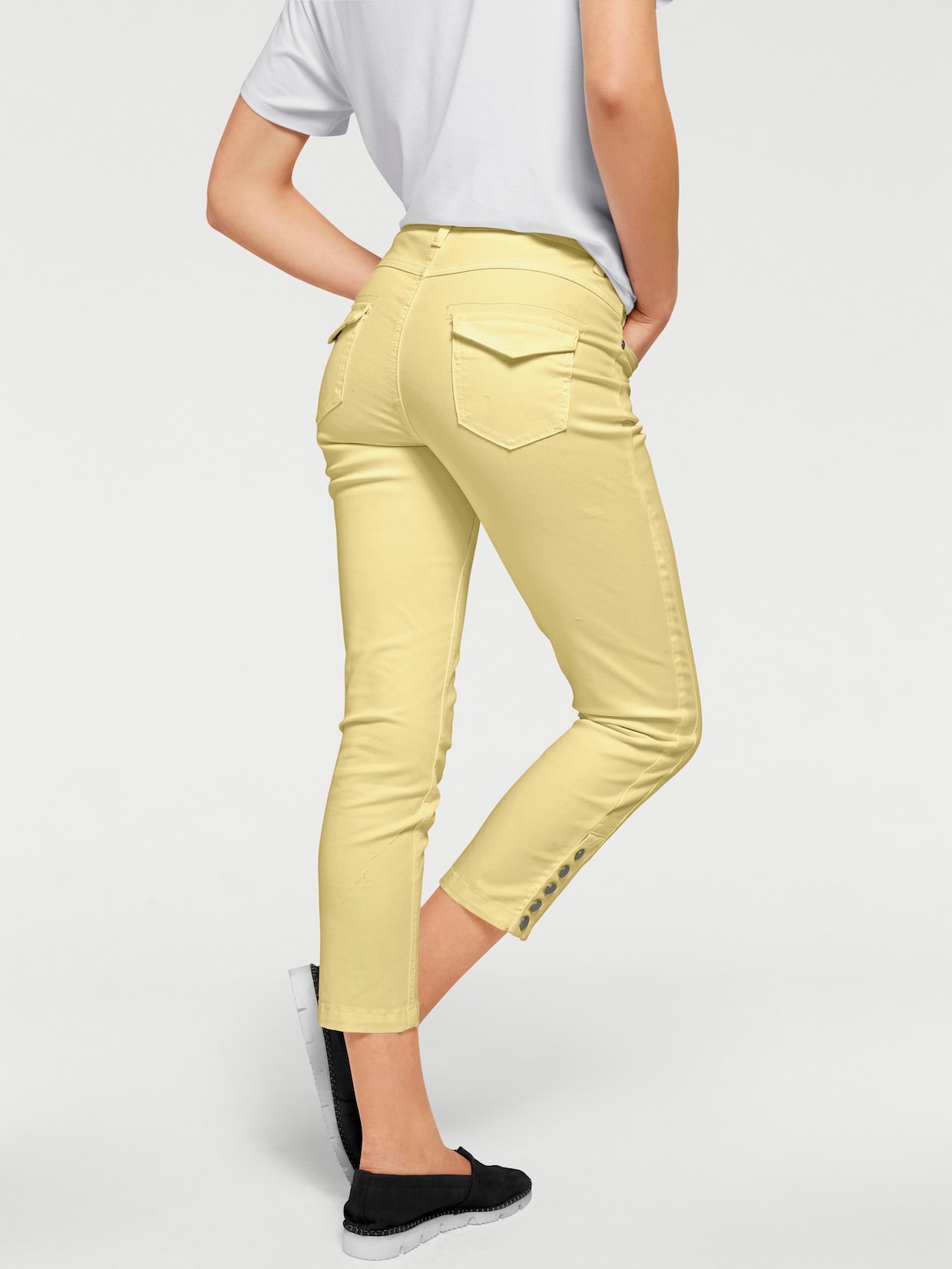 heine Pantalon effet ventre plat - jaune clair