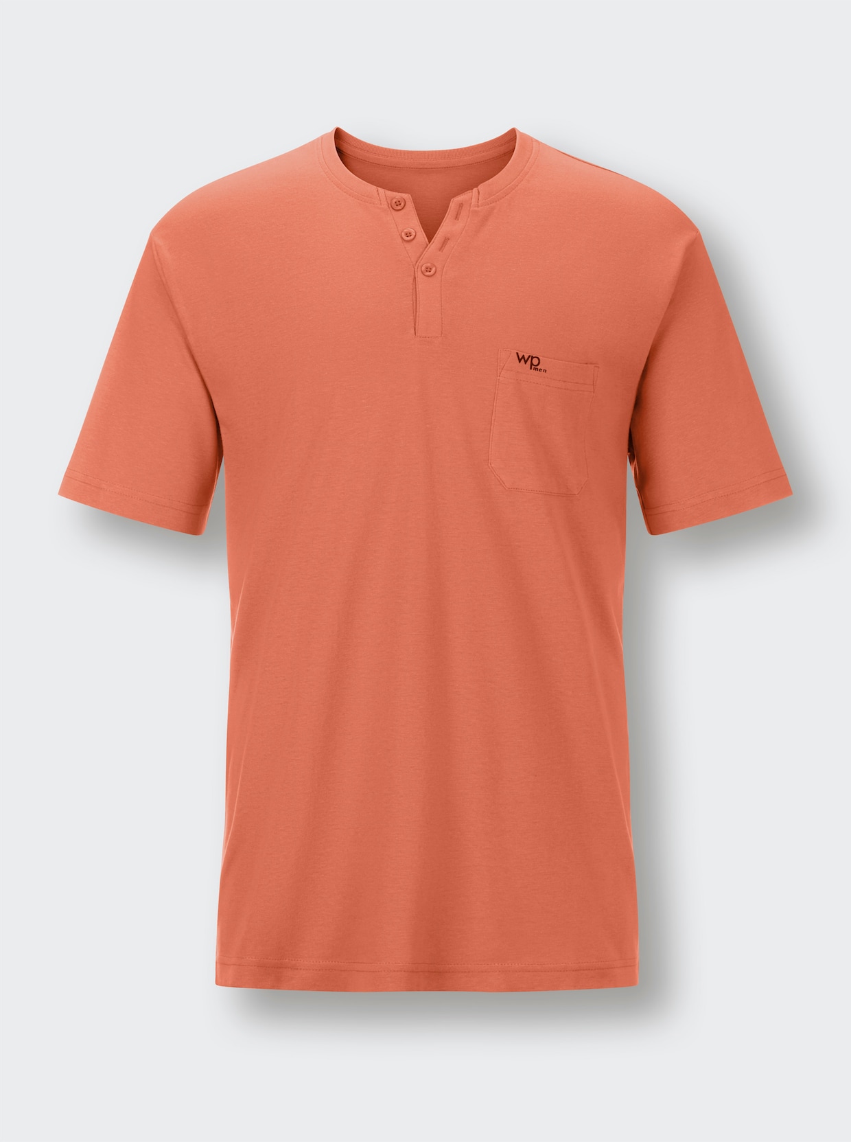 wäschepur men Pyjama-Shirt - papaya