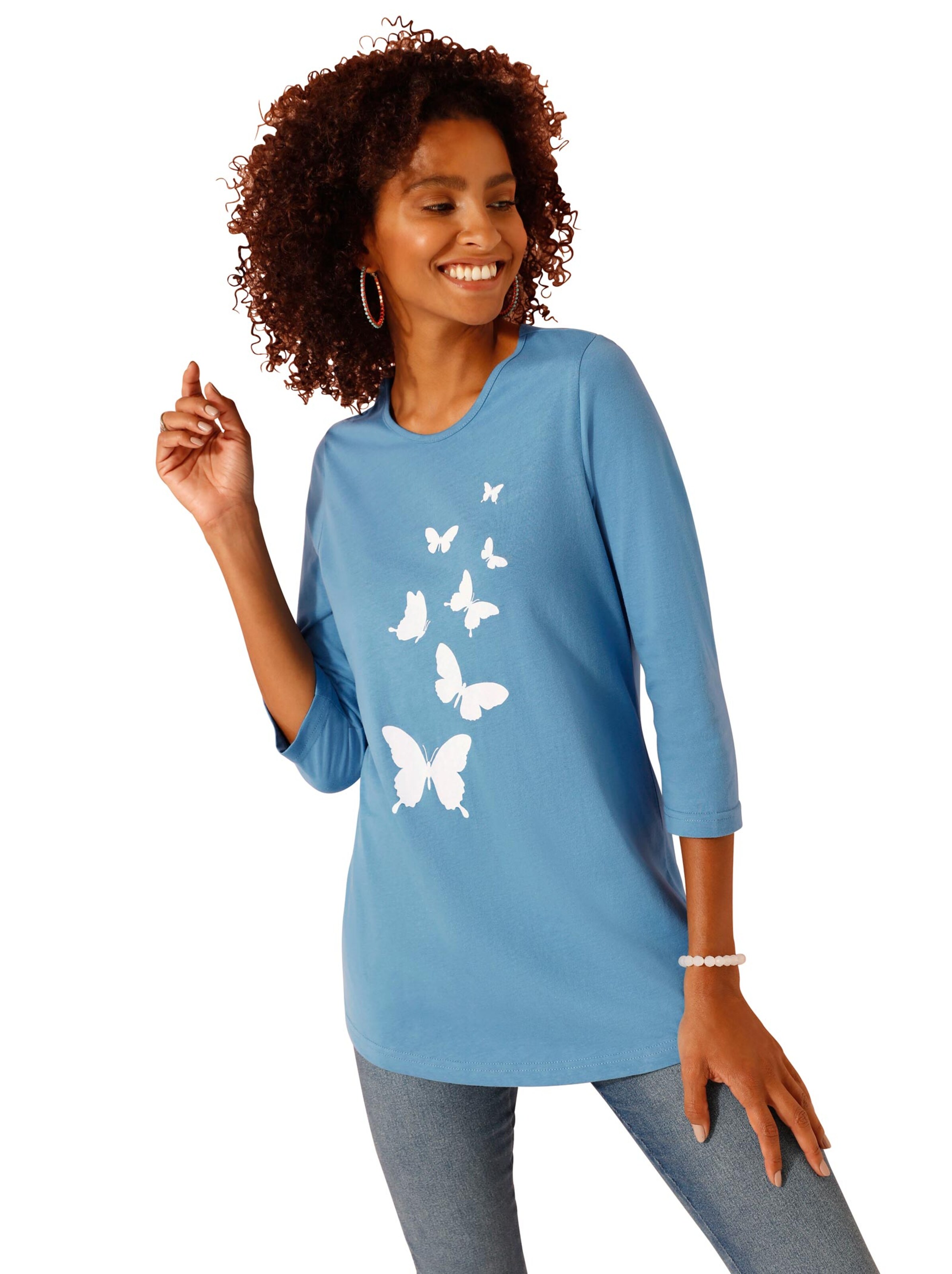 Shirt - bleu-bedruckt