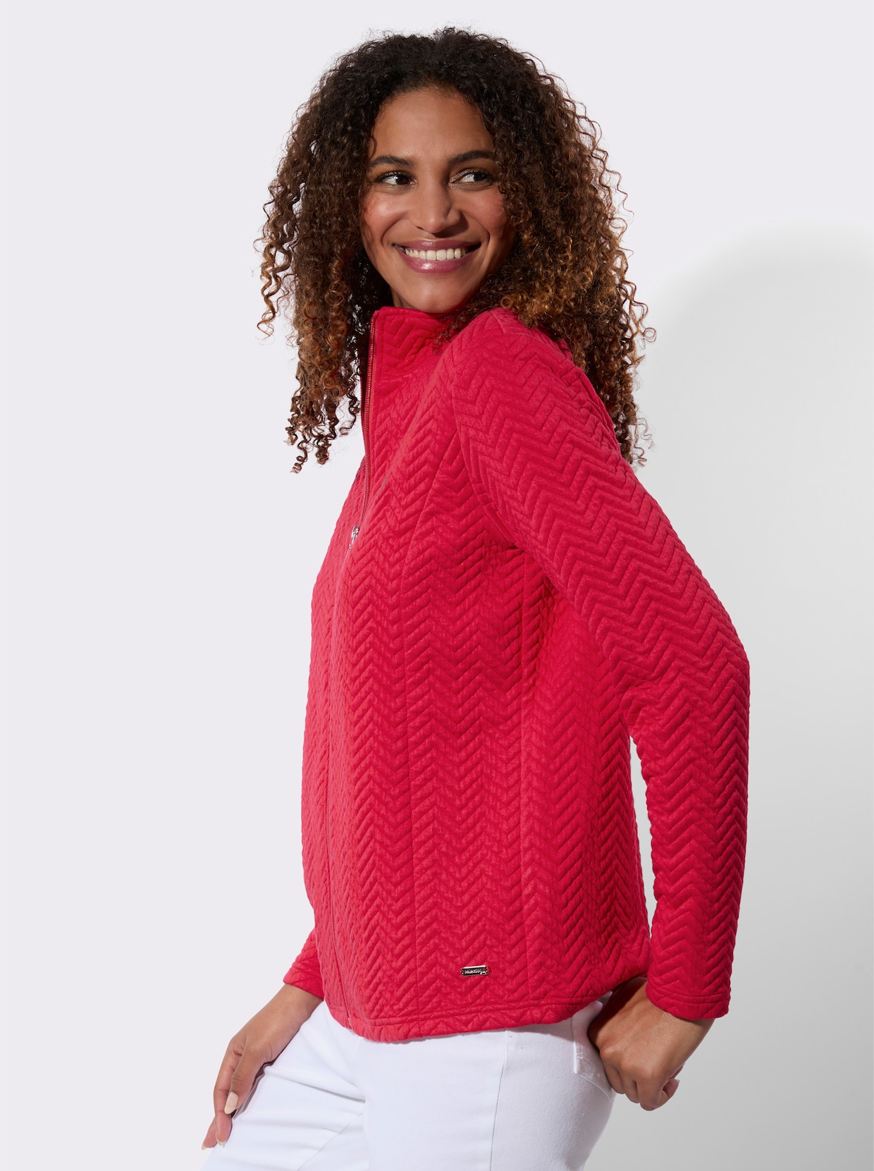 Shirtjacke - erdbeere