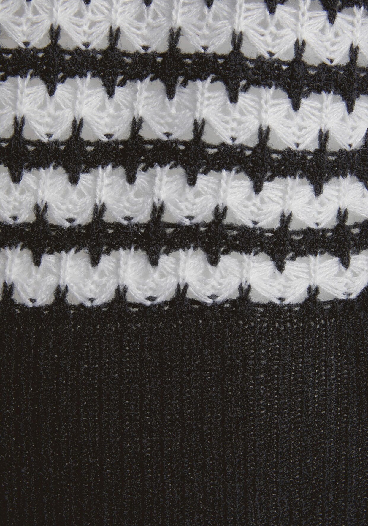 LASCANA Streifenpullover - schwarz-wollweiß-gestreift
