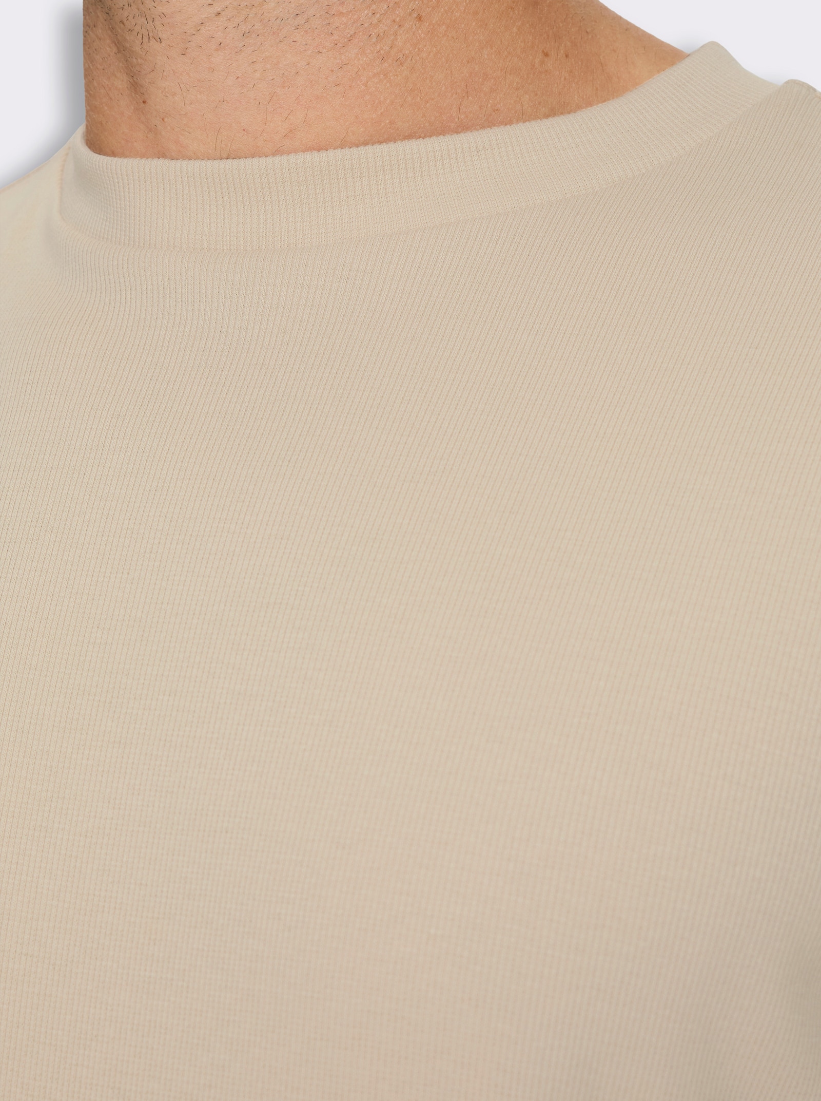 Marco Donati Kurzarmshirt im Loose-Fit, Baumwolle - sand