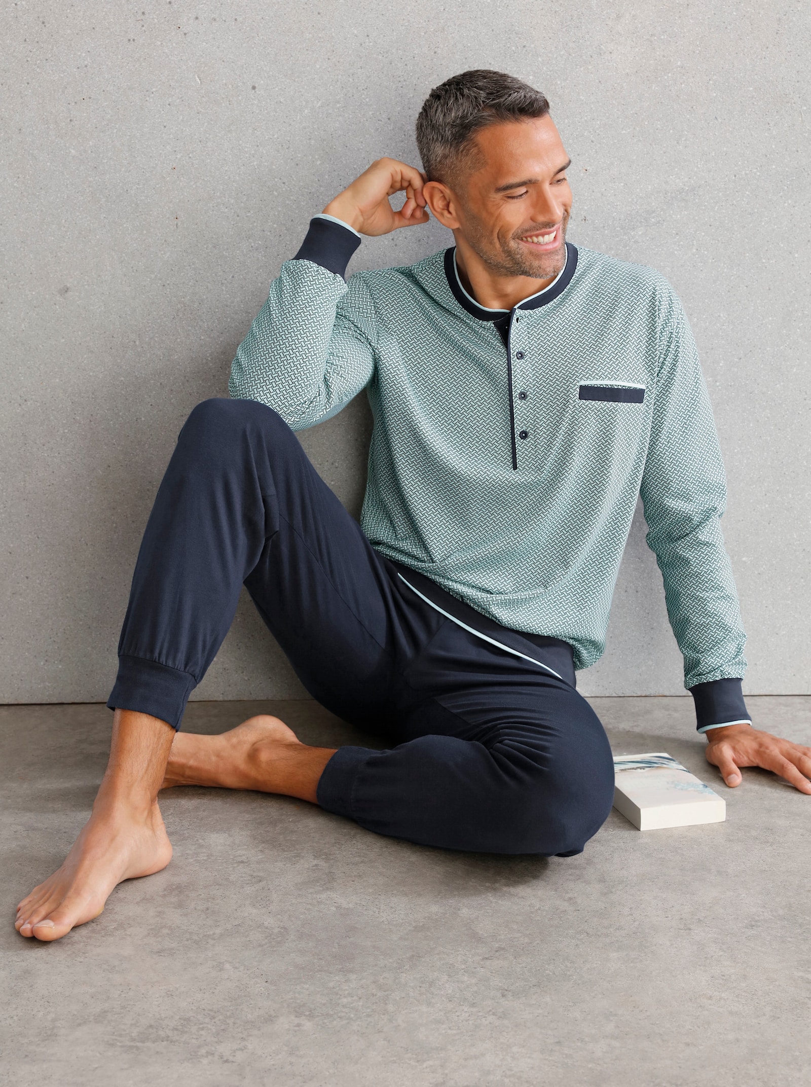 pastunette Schlafanzug - mint-marine