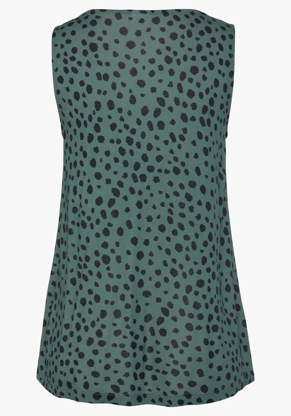 LASCANA Tanktop - groen/zwart bedrukt