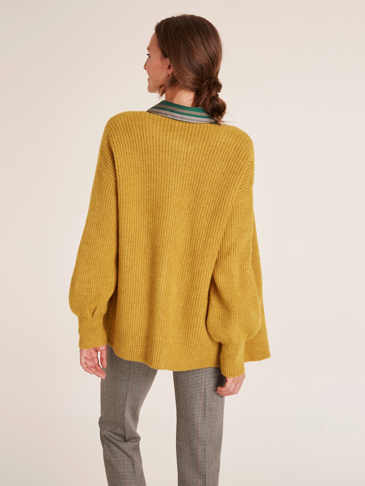 heine veste en tricot - jaune moutarde