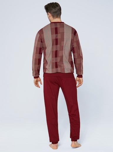 Normann Schlafanzug - weinrot