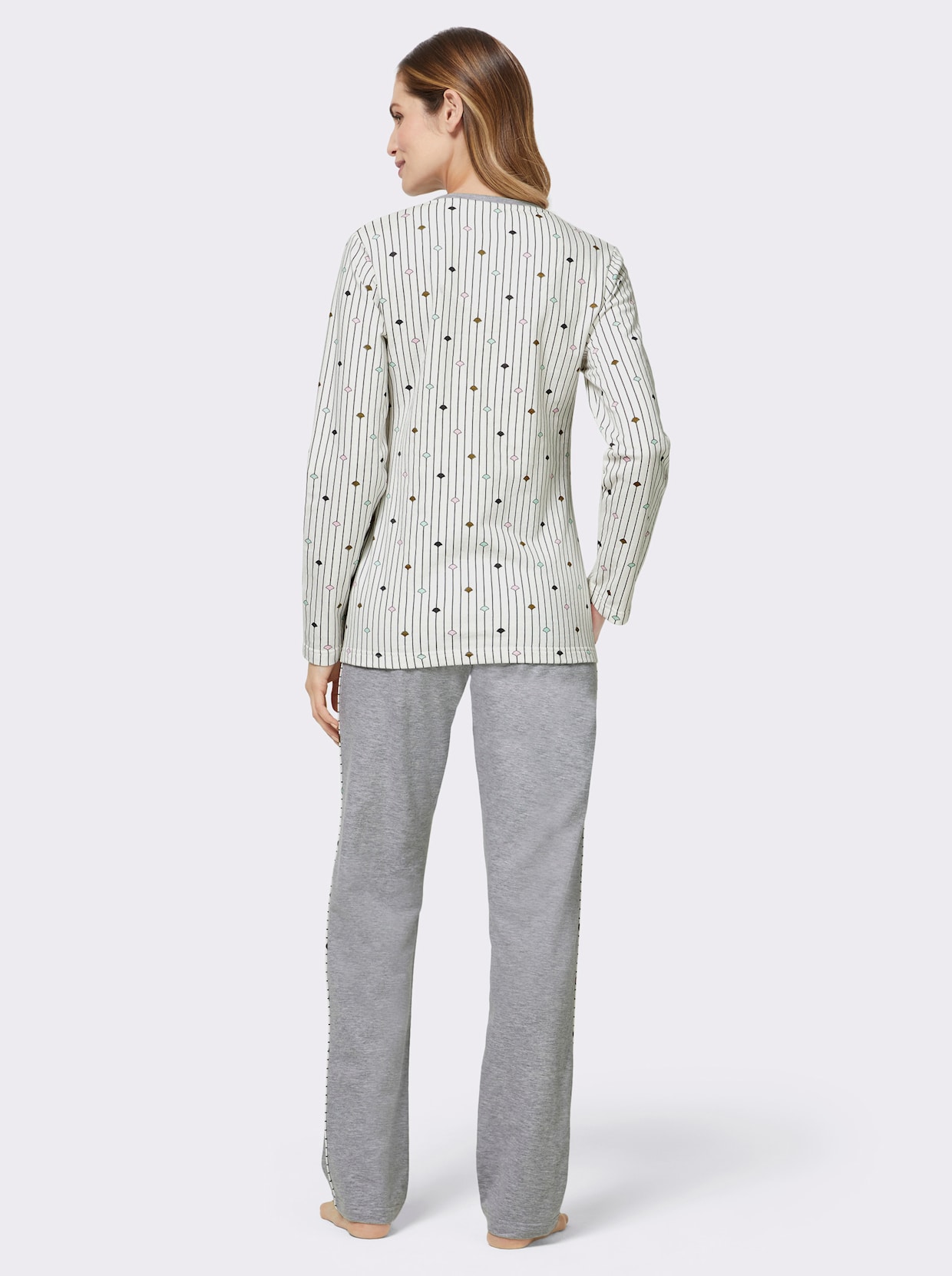 pastunette Pyjama - ecru geprint