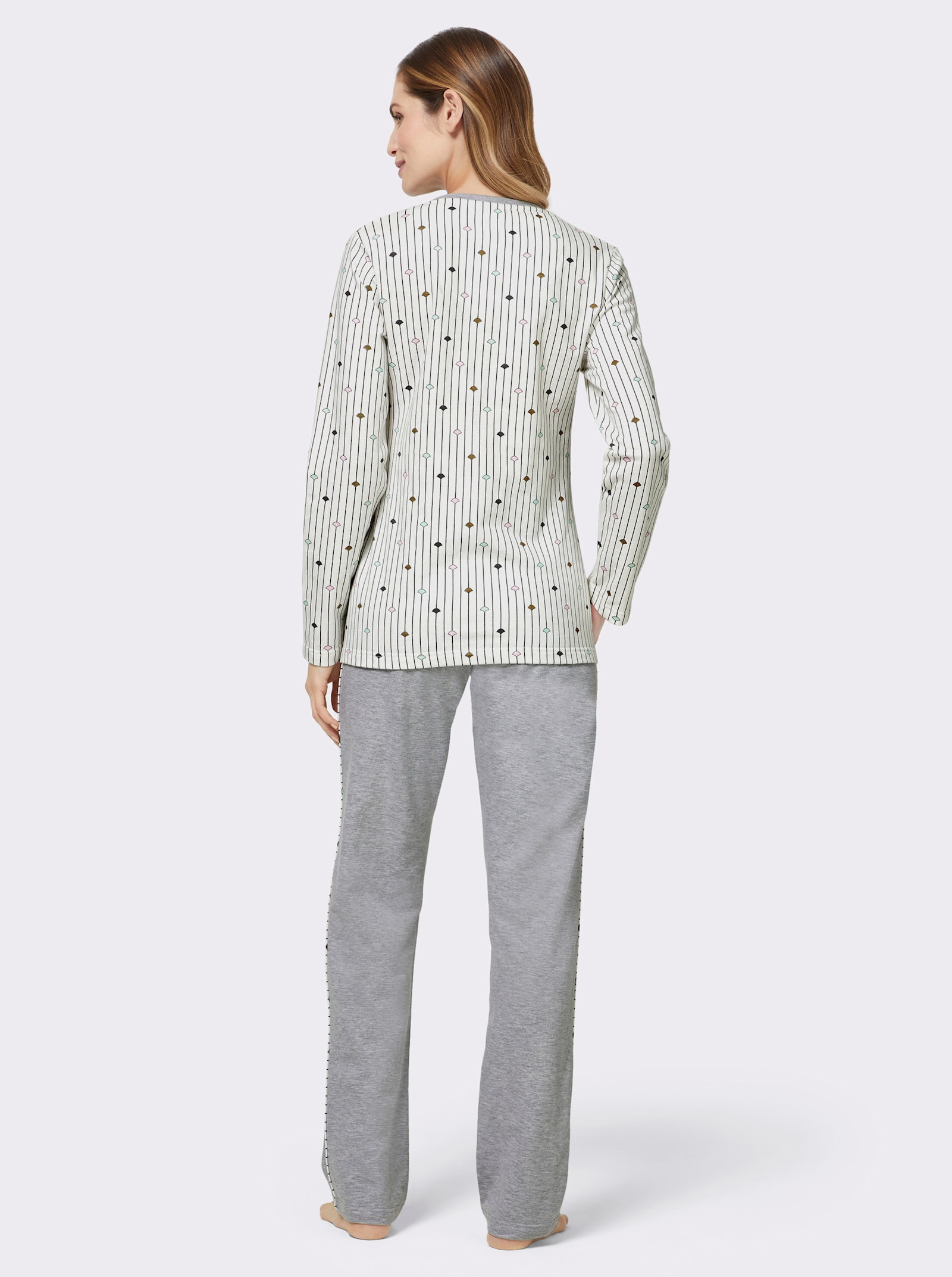 pastunette Pyžamo, bavlna - svetlobéžová potlač