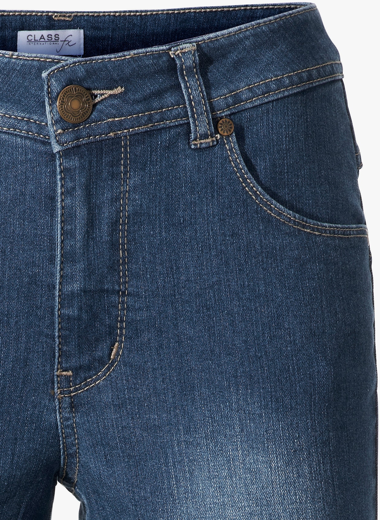 heine Jeans effet ventre plat - bleu denim