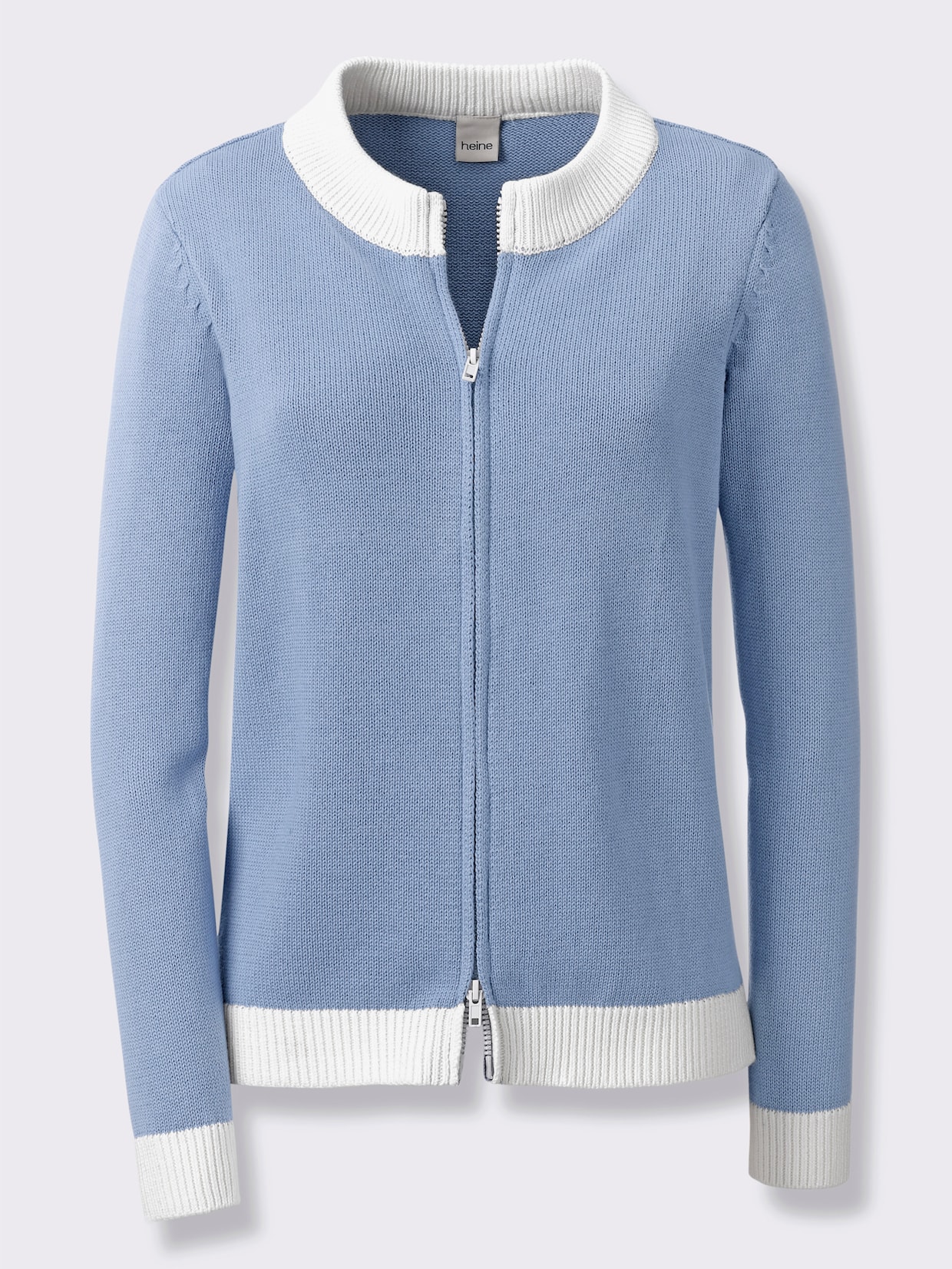 heine Strickjacke - bleu-ecru
