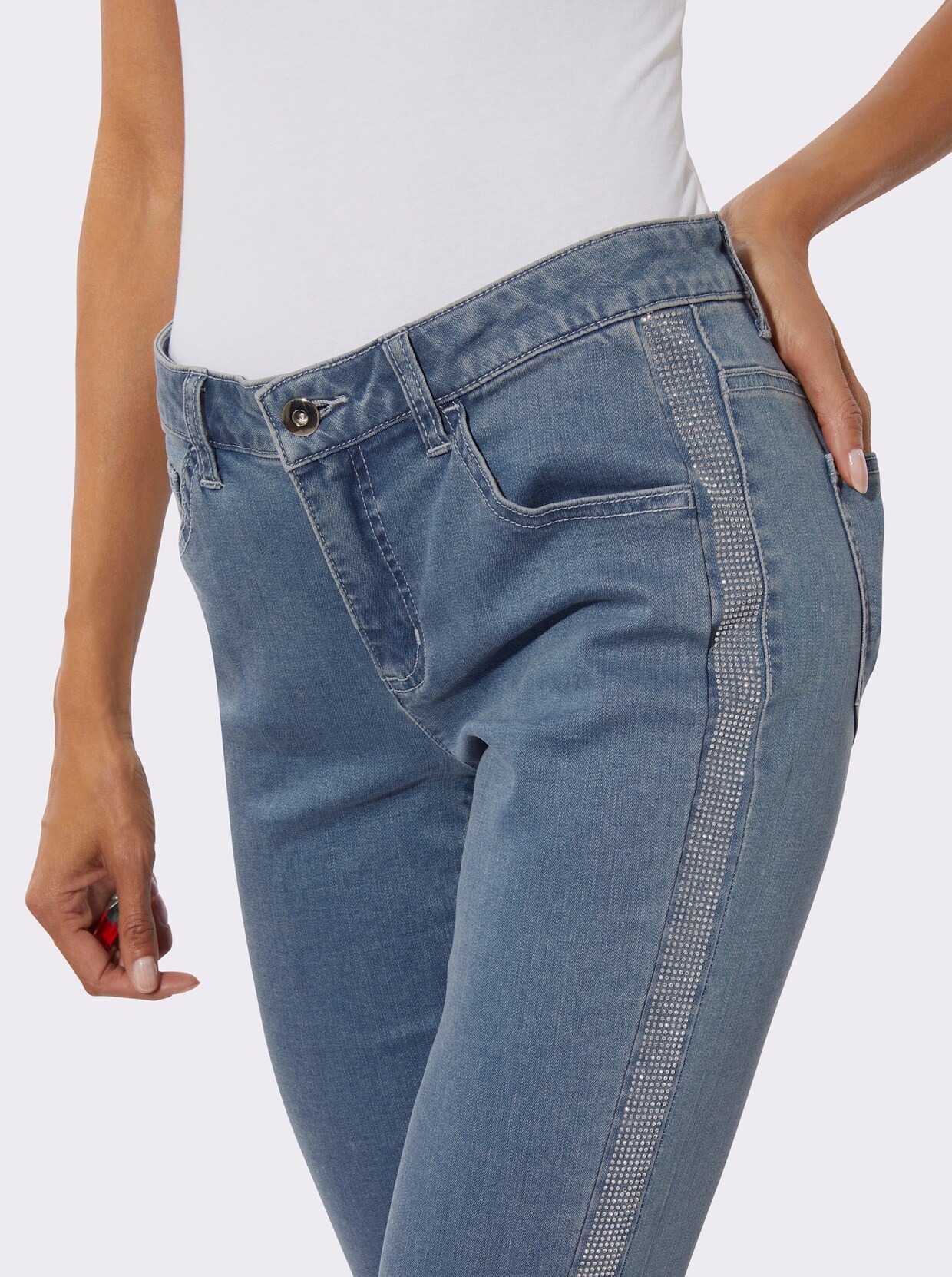 5-Pocket-Jeans - blue-bleached