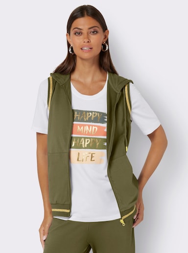 feel good Gilet - olijf