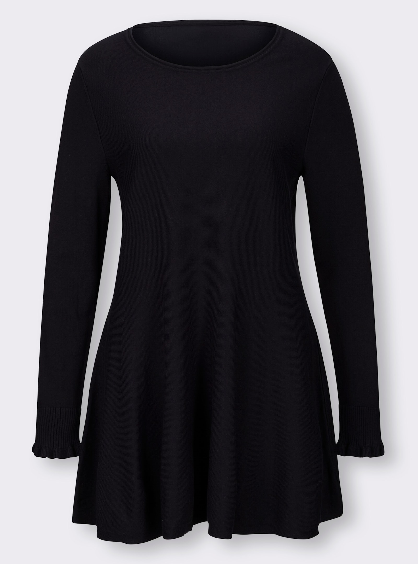 heine Longpullover in leicht ausgestellter Form - marine