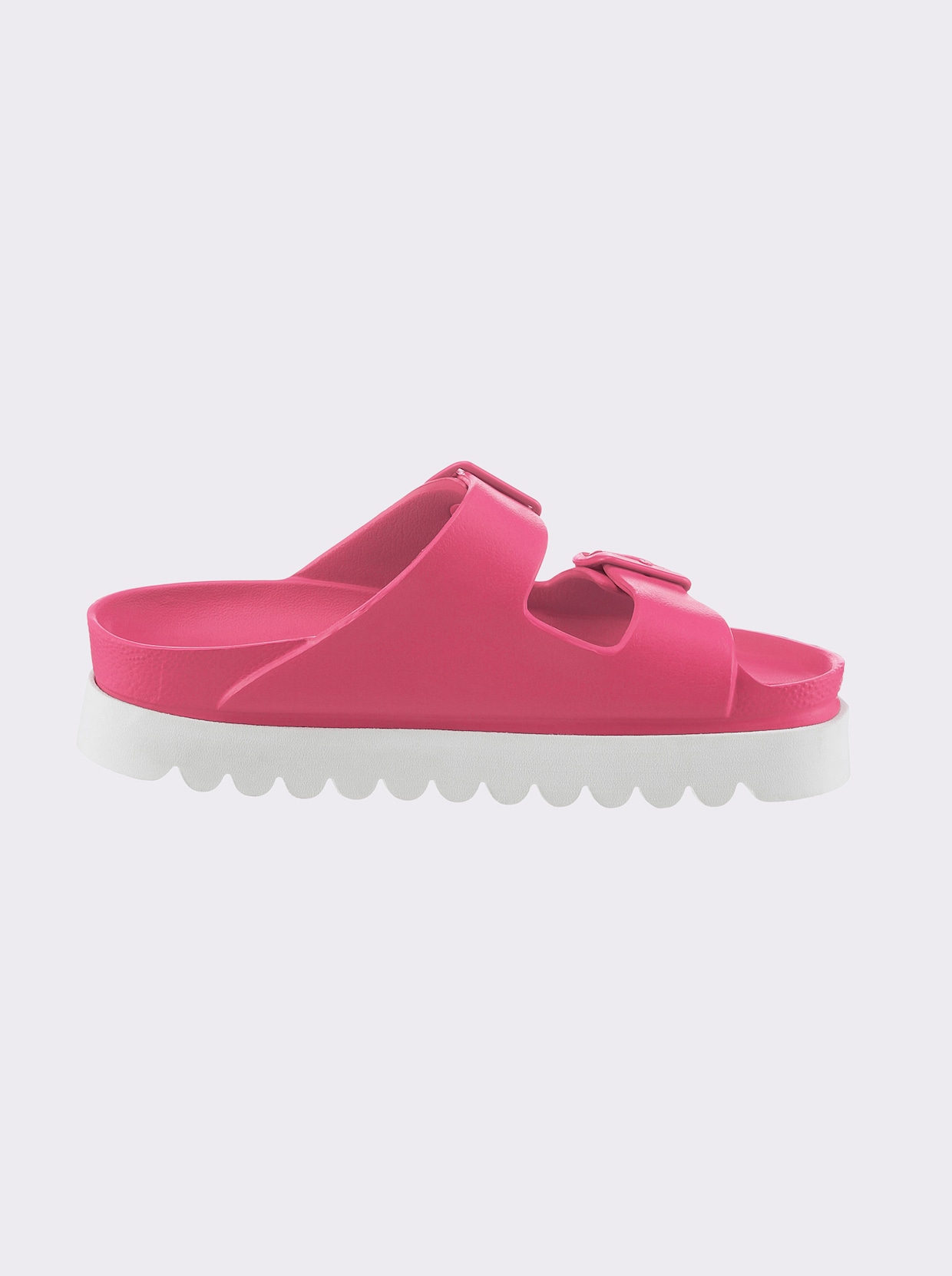 heine Mules - fuchsia