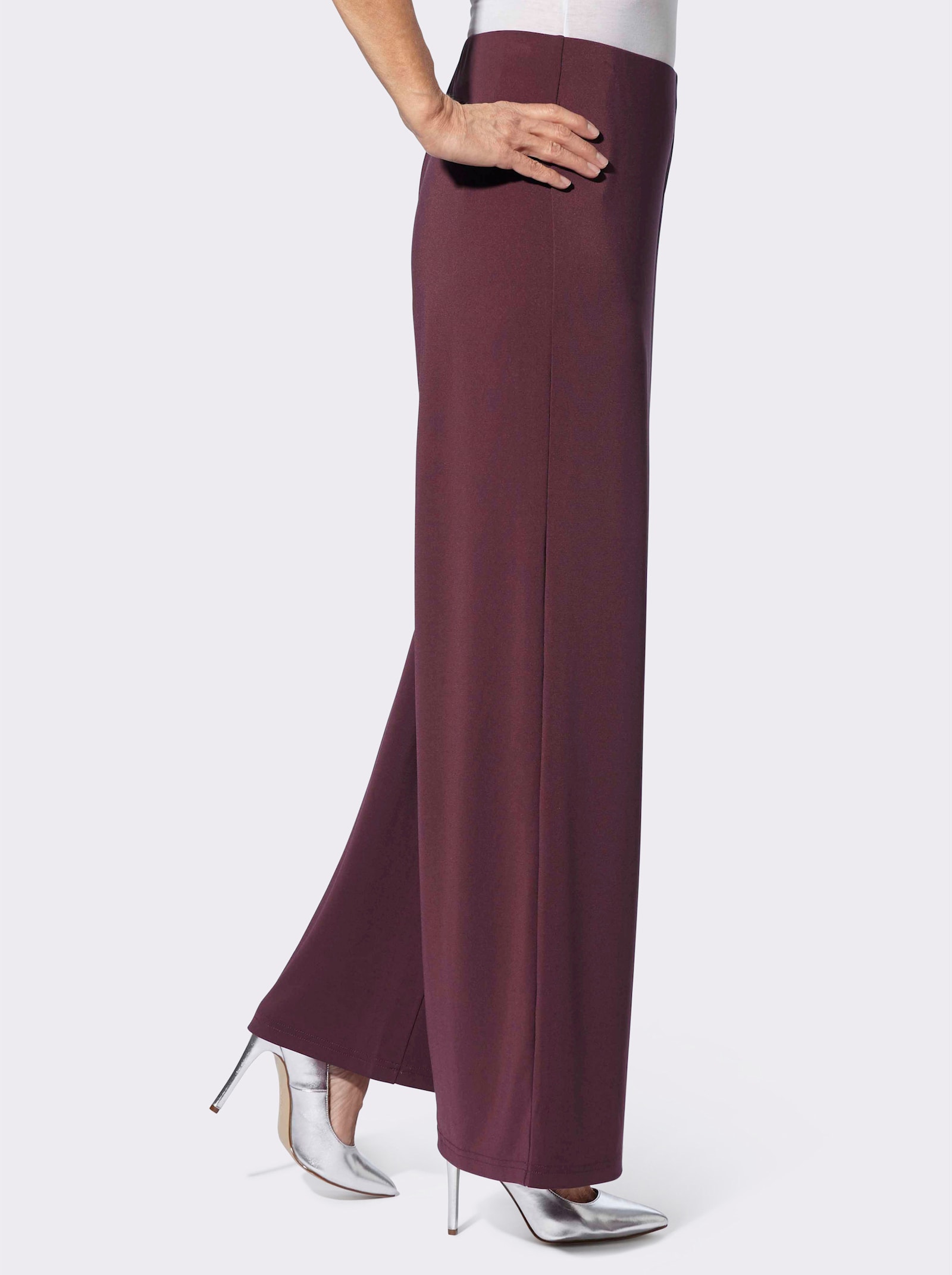 Jerseyhose in Koffer-Qualität - burgund