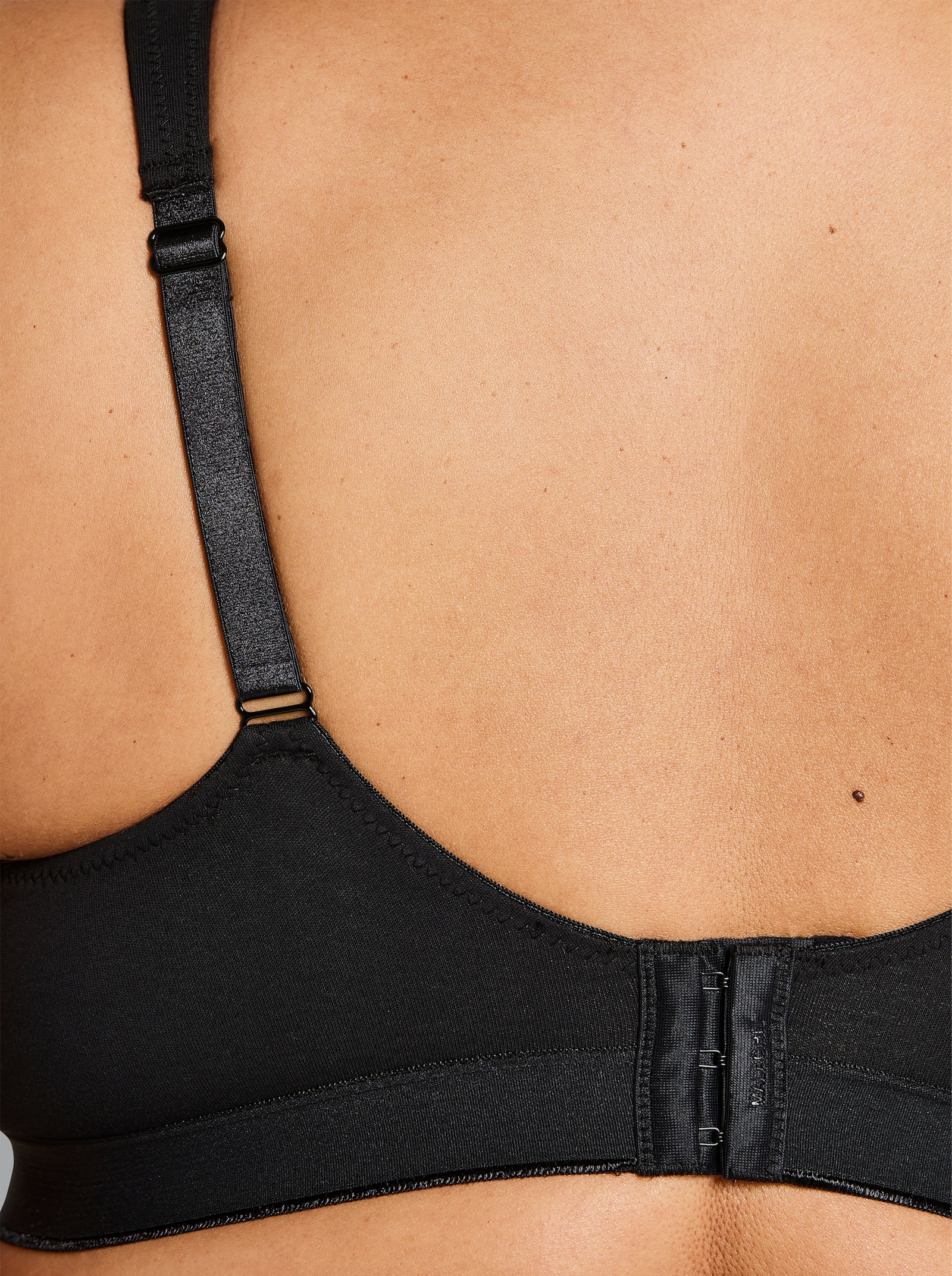 wäschepur Komfort-BH ohne Bügel mit Komfortträgern - schwarz